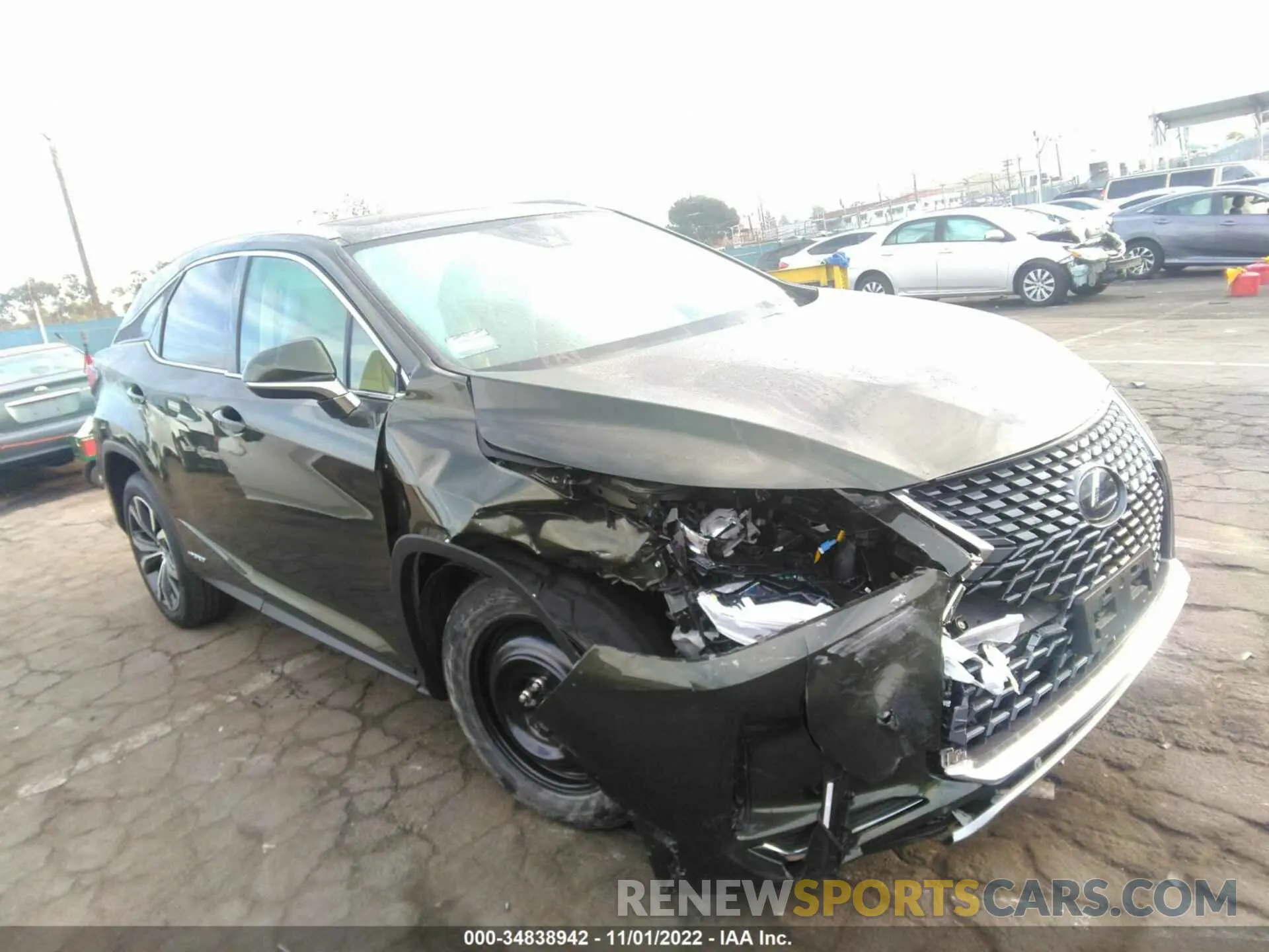 1 fotografías del automóvil dañado 2T2HGMDA7LC048447 LEXUS RX 2020