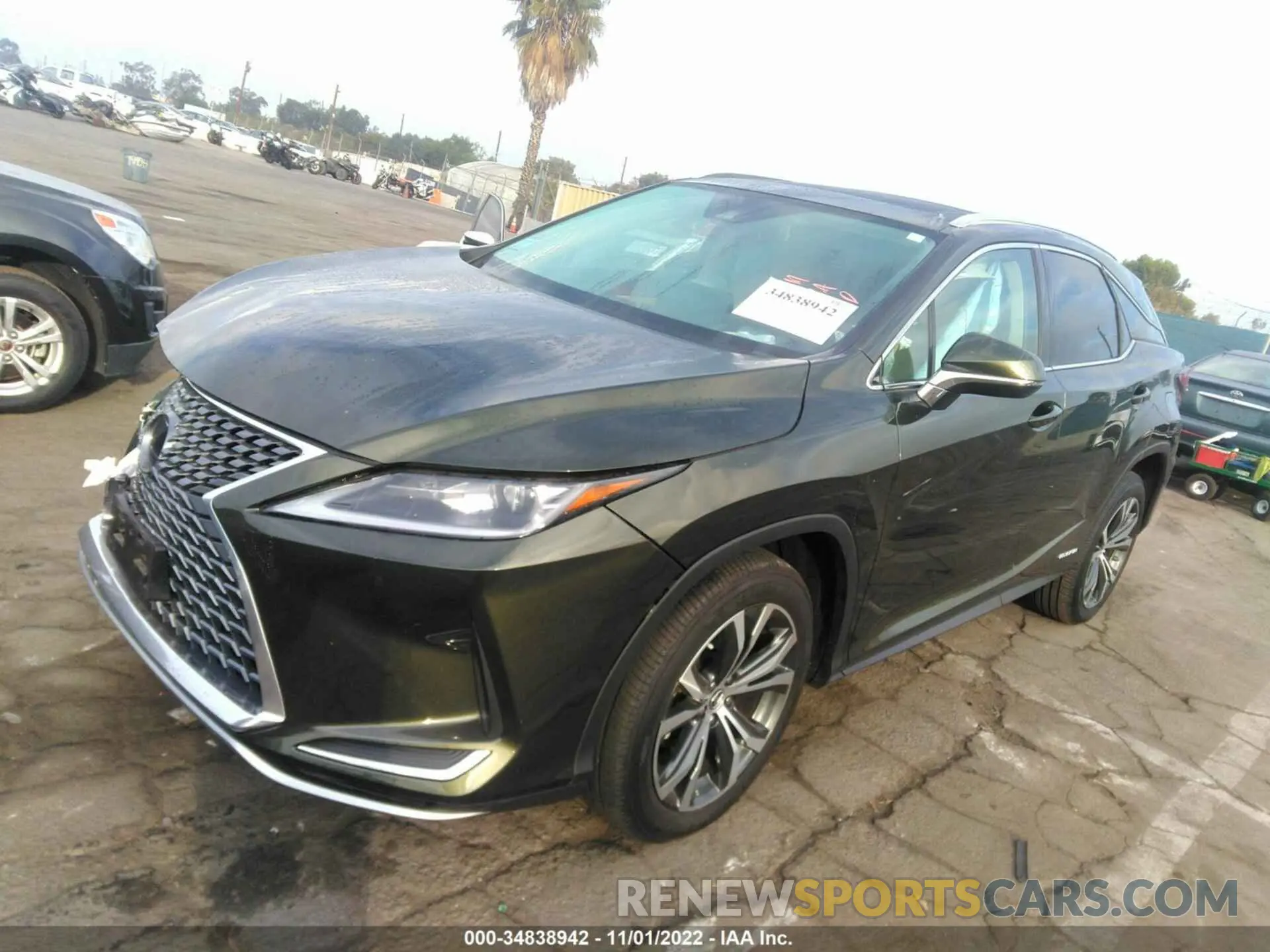 2 fotografías del automóvil dañado 2T2HGMDA7LC048447 LEXUS RX 2020