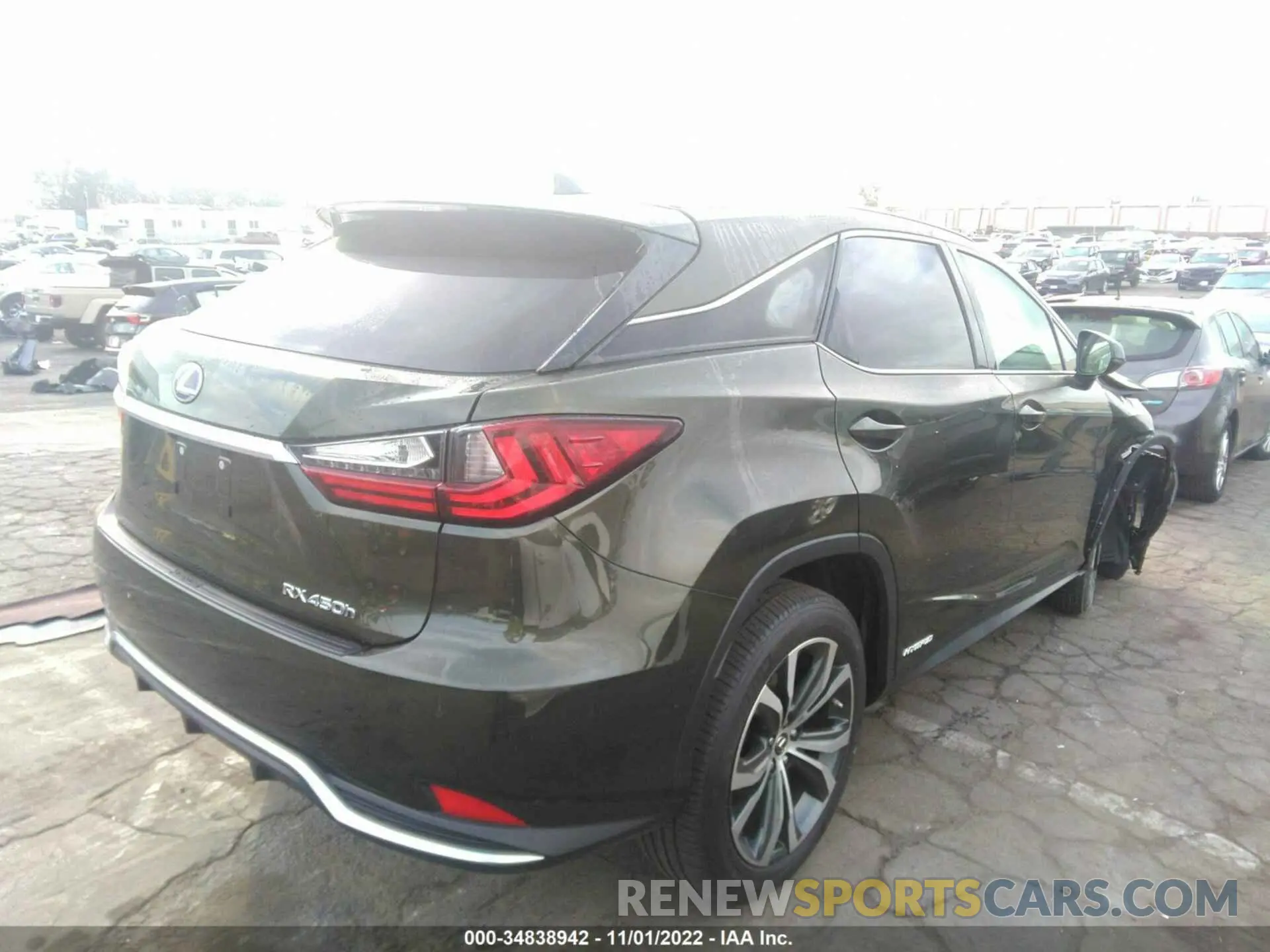 4 fotografías del automóvil dañado 2T2HGMDA7LC048447 LEXUS RX 2020
