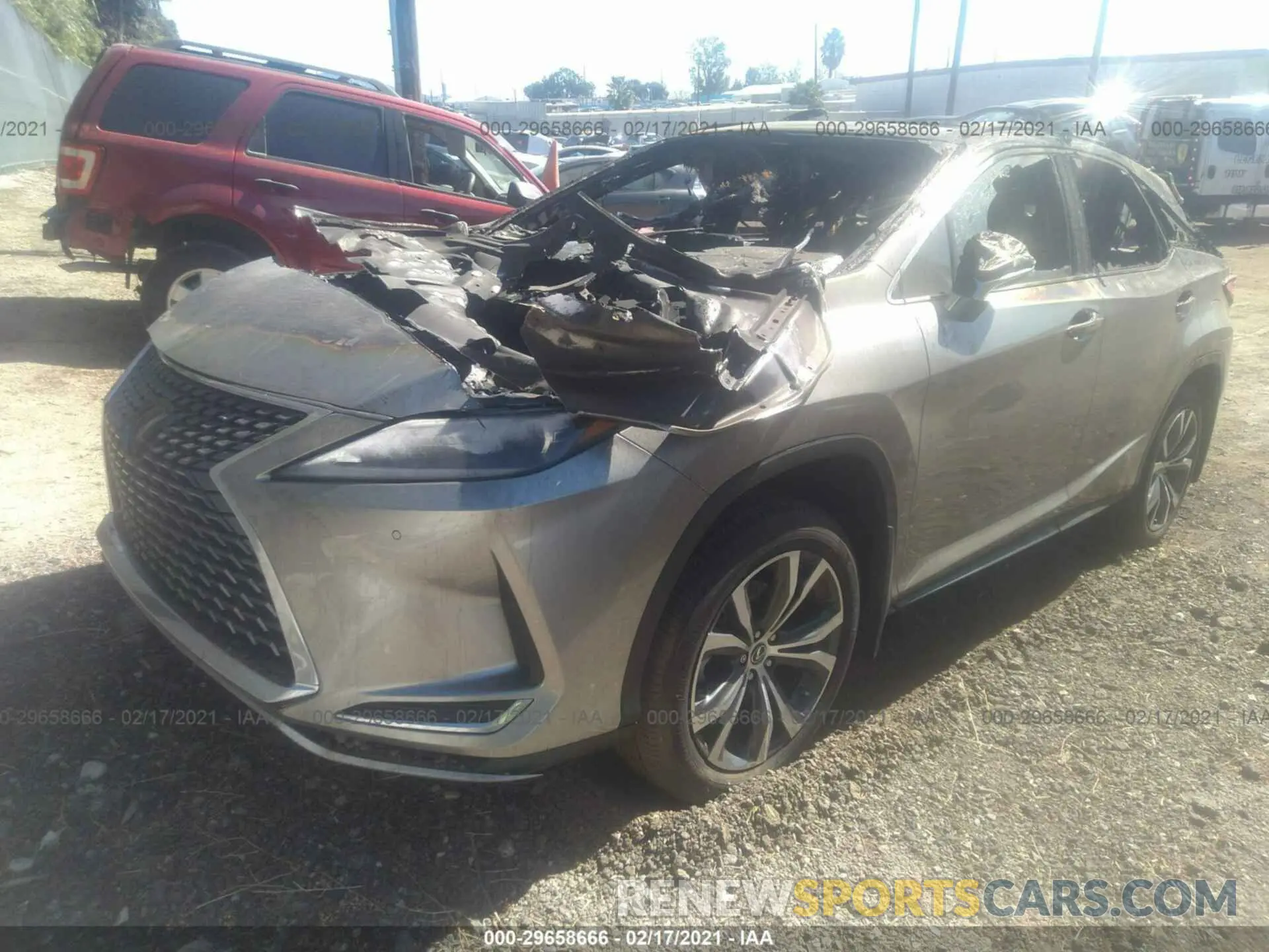 2 fotografías del automóvil dañado 2T2HZMAA1LC161373 LEXUS RX 2020