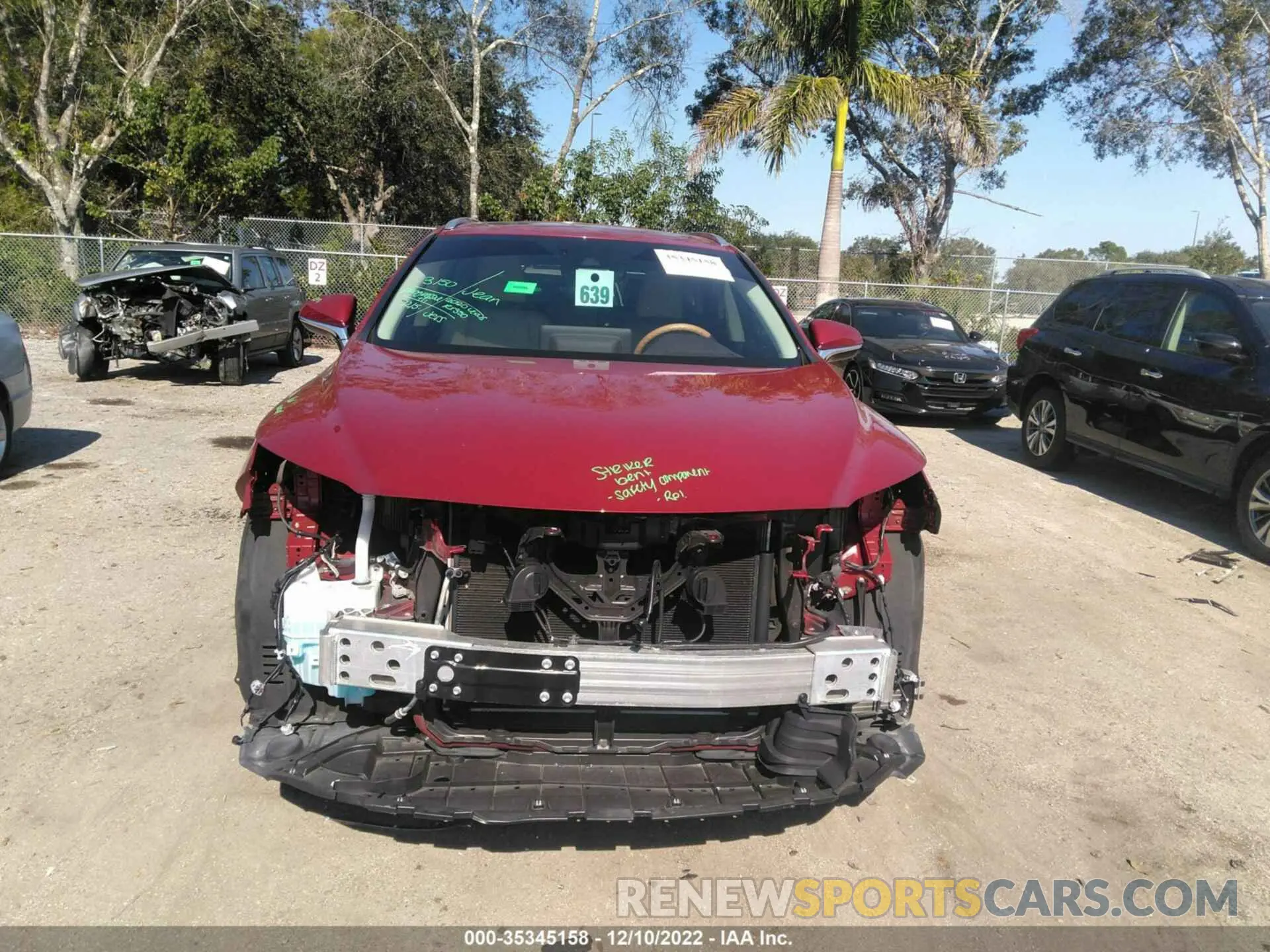 6 fotografías del automóvil dañado 2T2HZMAA2LC160104 LEXUS RX 2020