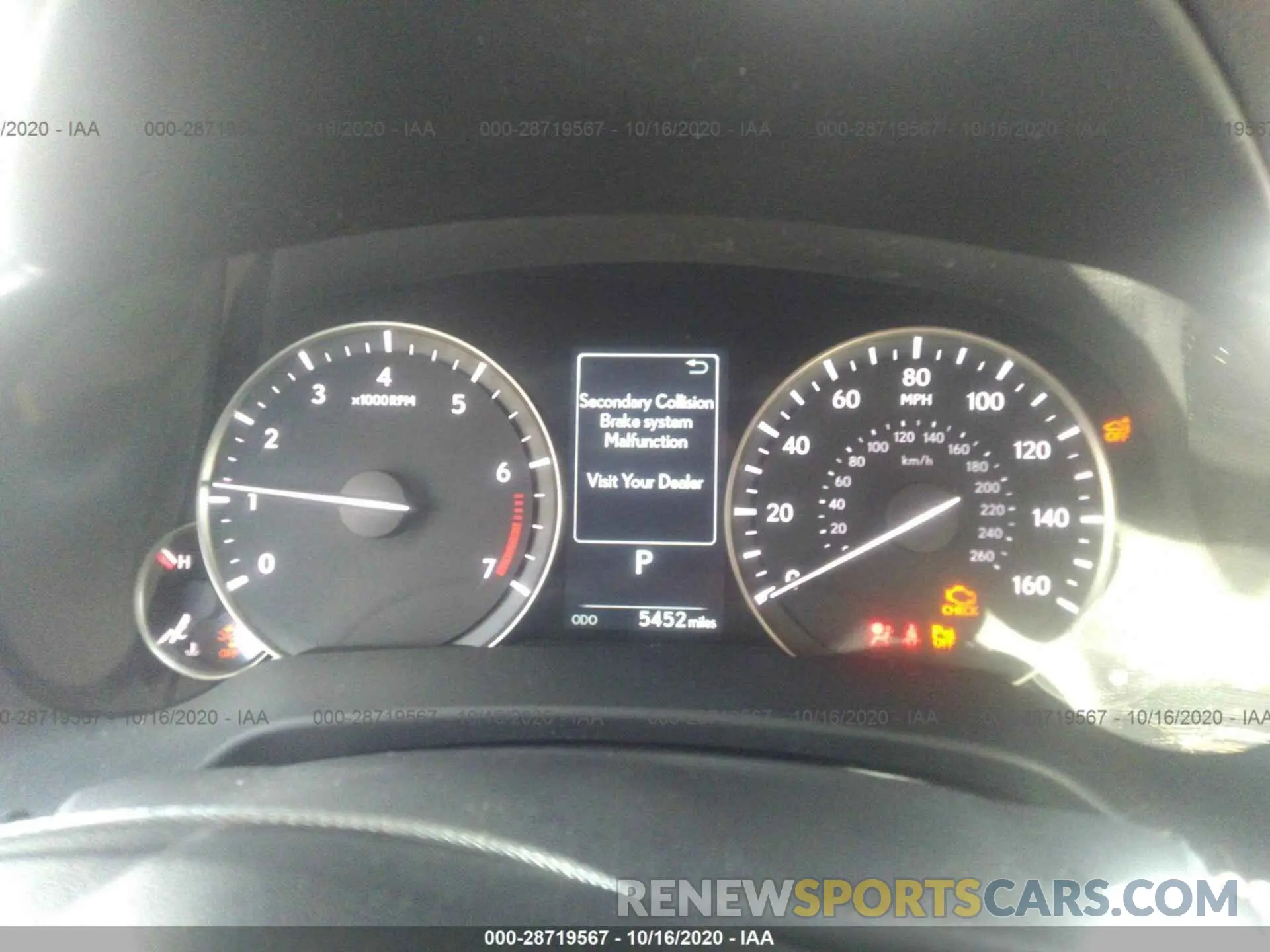 7 fotografías del automóvil dañado 2T2HZMAA2LC175816 LEXUS RX 2020