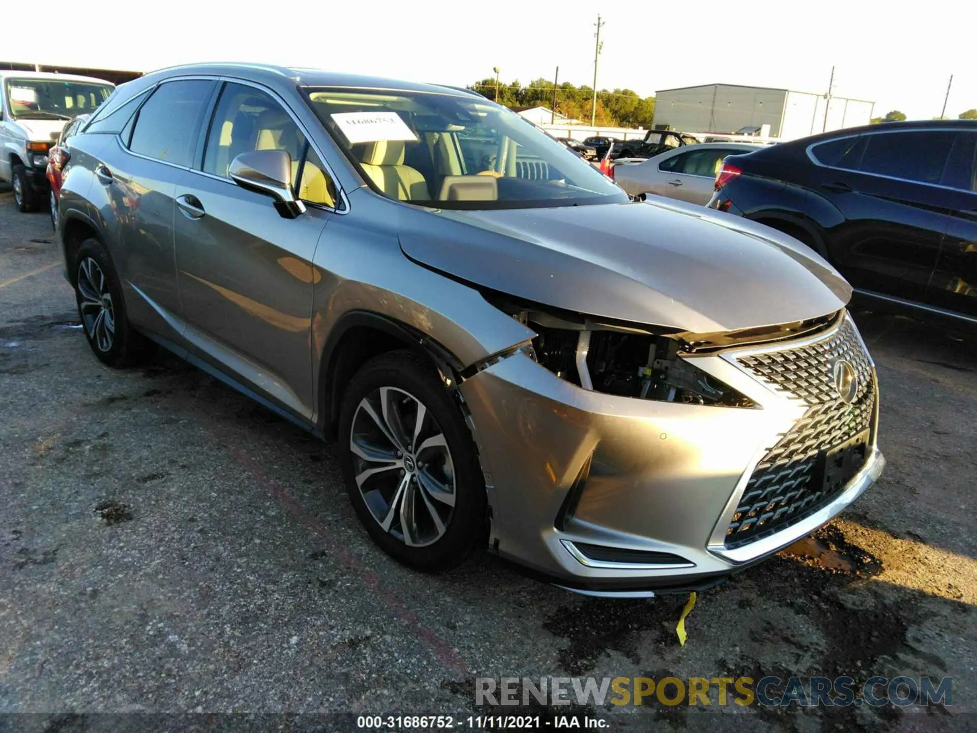 1 fotografías del automóvil dañado 2T2HZMAA4LC173291 LEXUS RX 2020