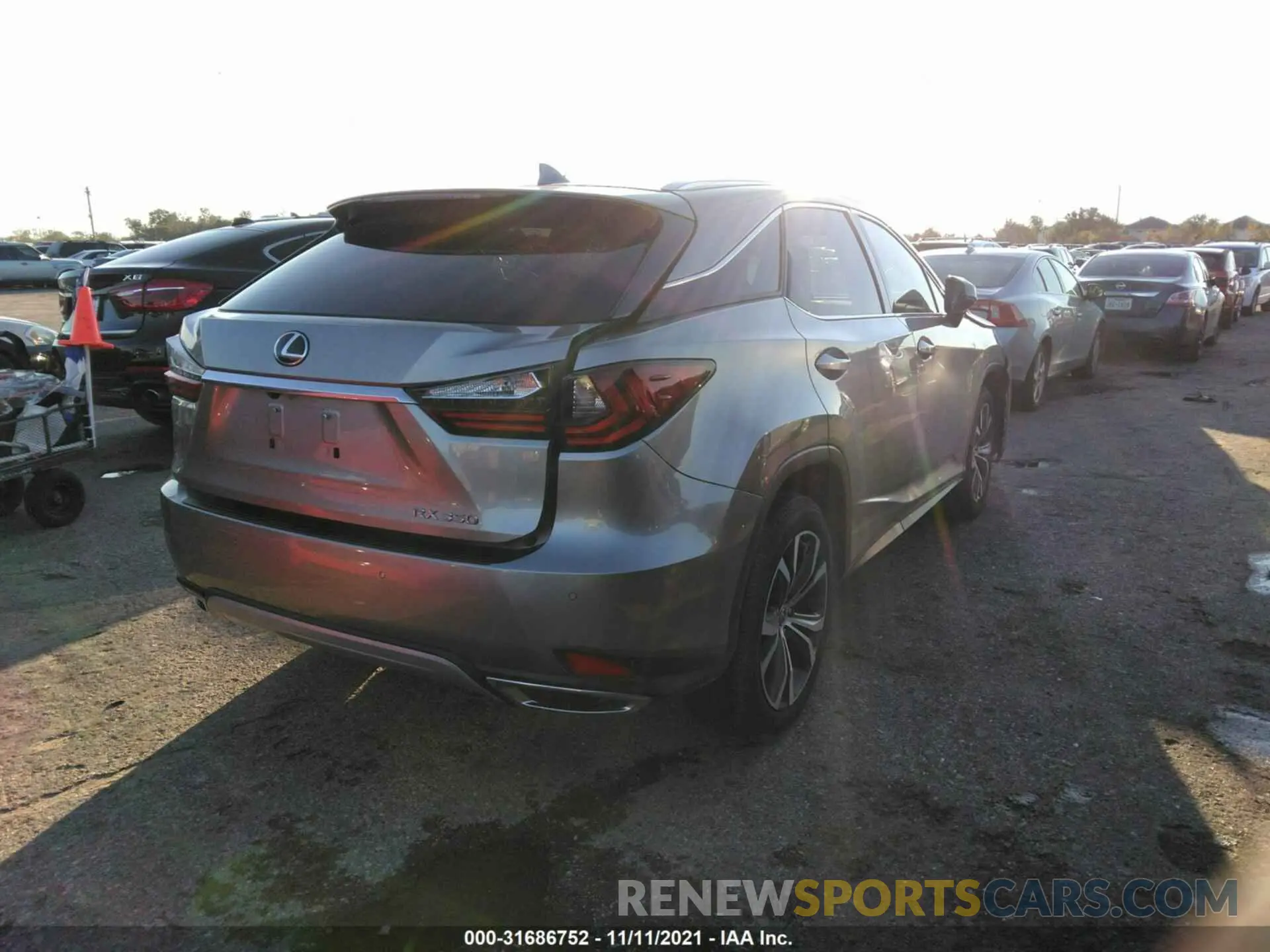 4 fotografías del automóvil dañado 2T2HZMAA4LC173291 LEXUS RX 2020