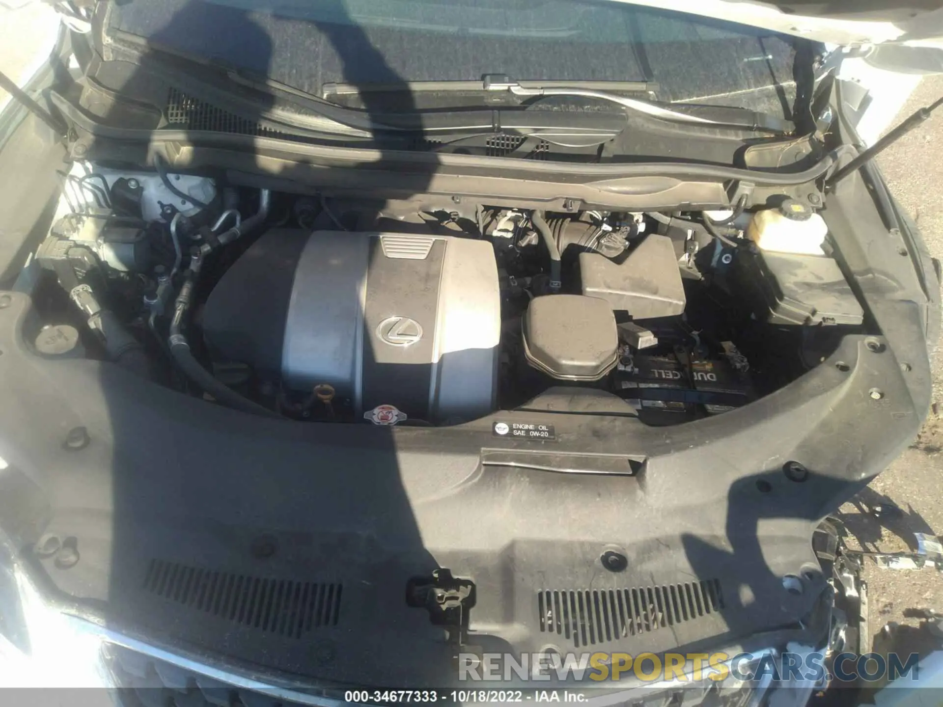 10 fotografías del automóvil dañado 2T2HZMAA5LC151834 LEXUS RX 2020