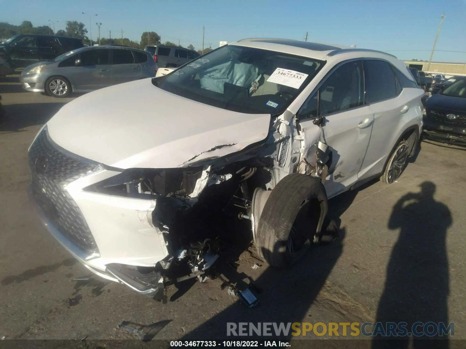 2 fotografías del automóvil dañado 2T2HZMAA5LC151834 LEXUS RX 2020