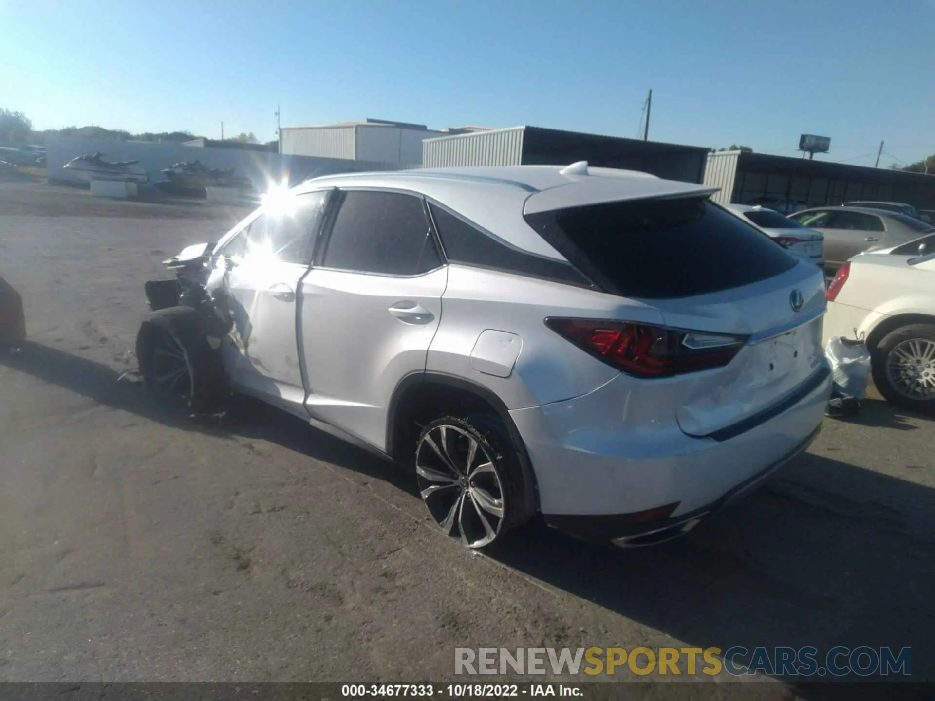 3 fotografías del automóvil dañado 2T2HZMAA5LC151834 LEXUS RX 2020