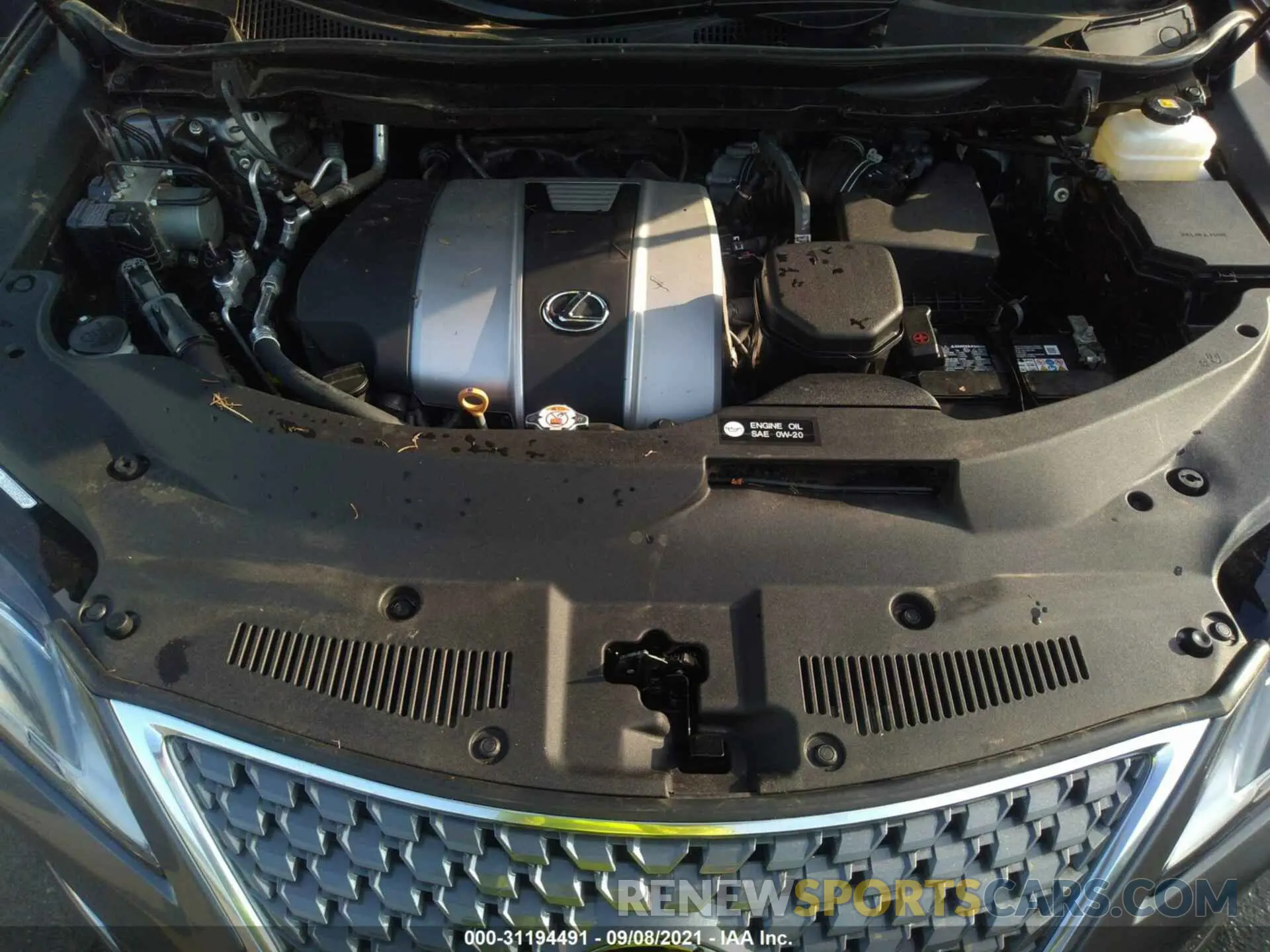 10 fotografías del automóvil dañado 2T2HZMDA9LC243038 LEXUS RX 2020