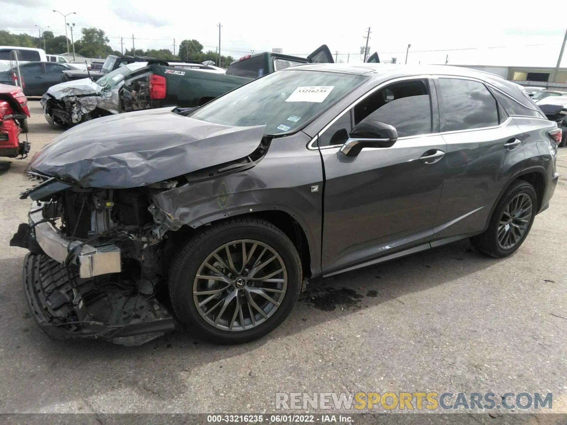 2 fotografías del automóvil dañado 2T2YZMDA7LC243085 LEXUS RX 2020