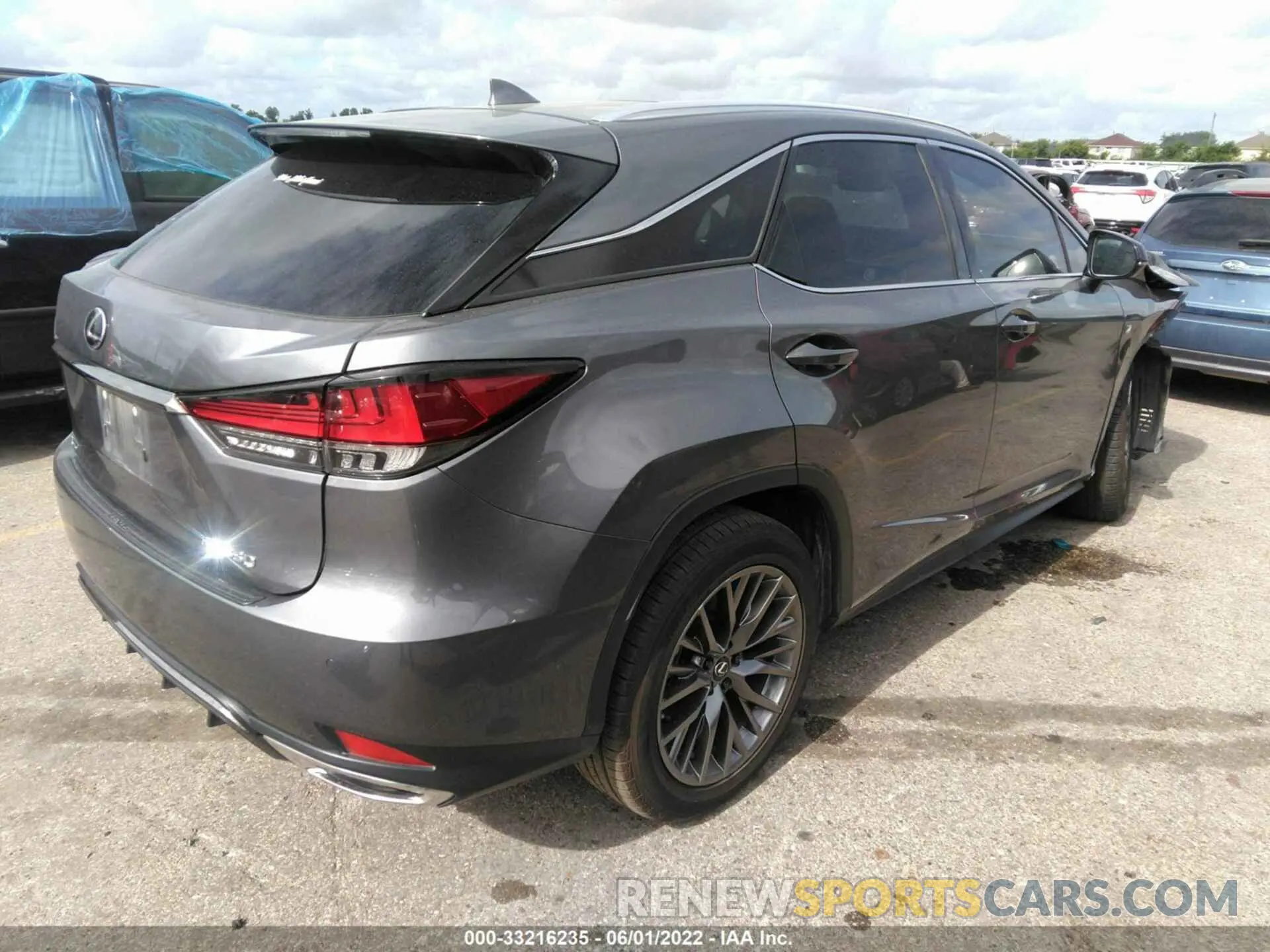 4 fotografías del automóvil dañado 2T2YZMDA7LC243085 LEXUS RX 2020