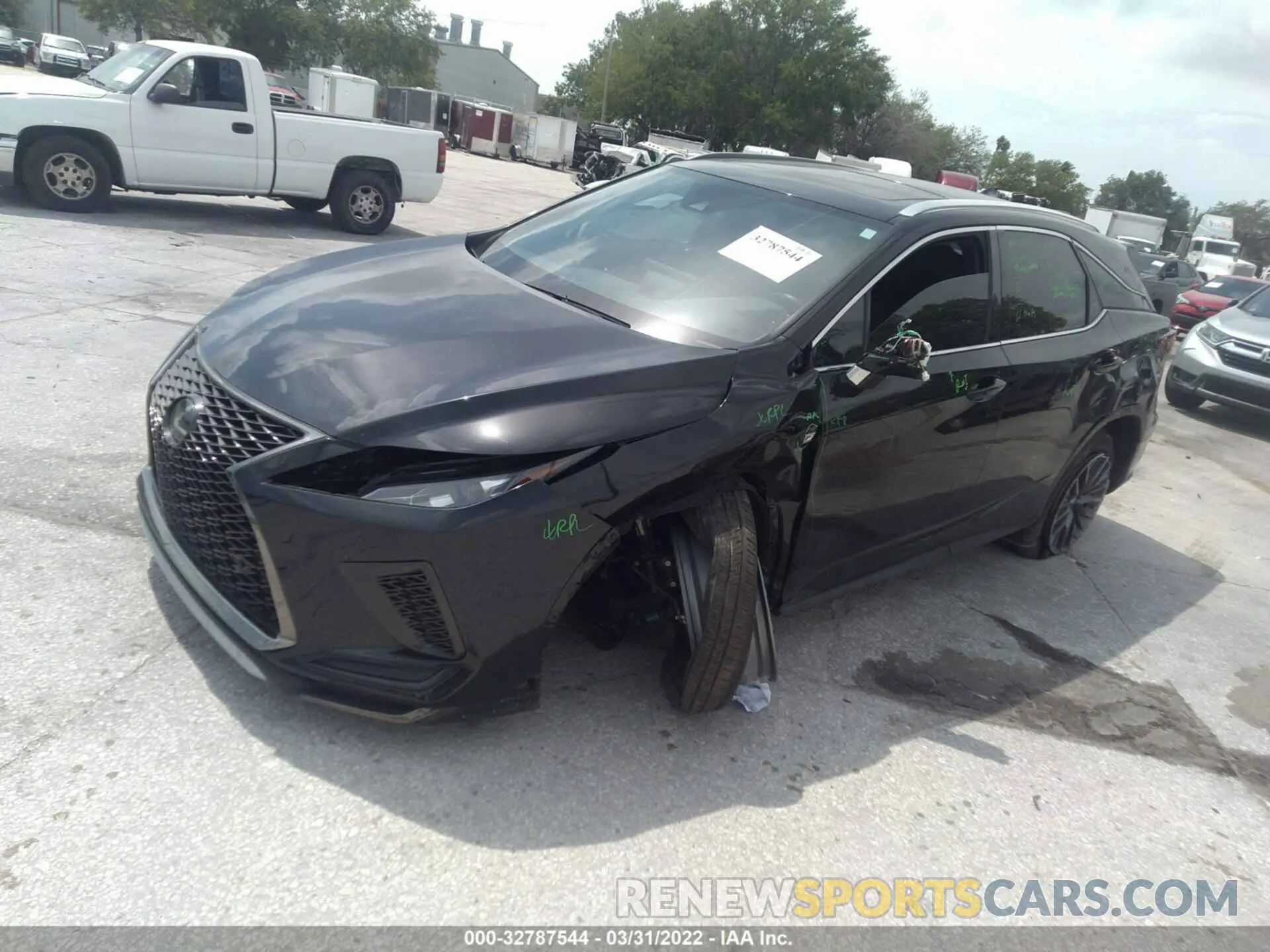 2 fotografías del automóvil dañado 2T2YZMDA9LC246361 LEXUS RX 2020