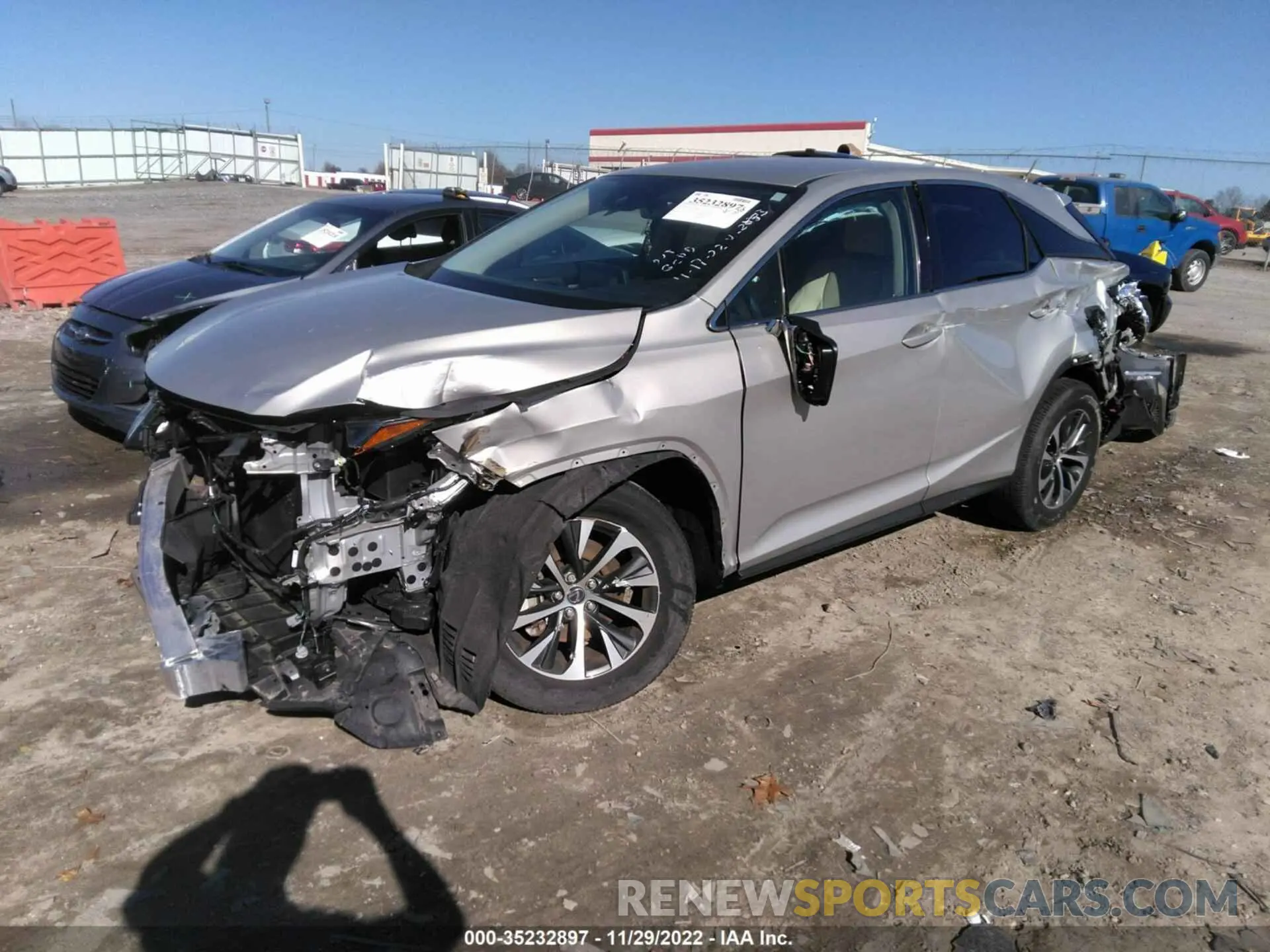 2 fotografías del automóvil dañado 2T2AZMAAXMC192883 LEXUS RX 2021