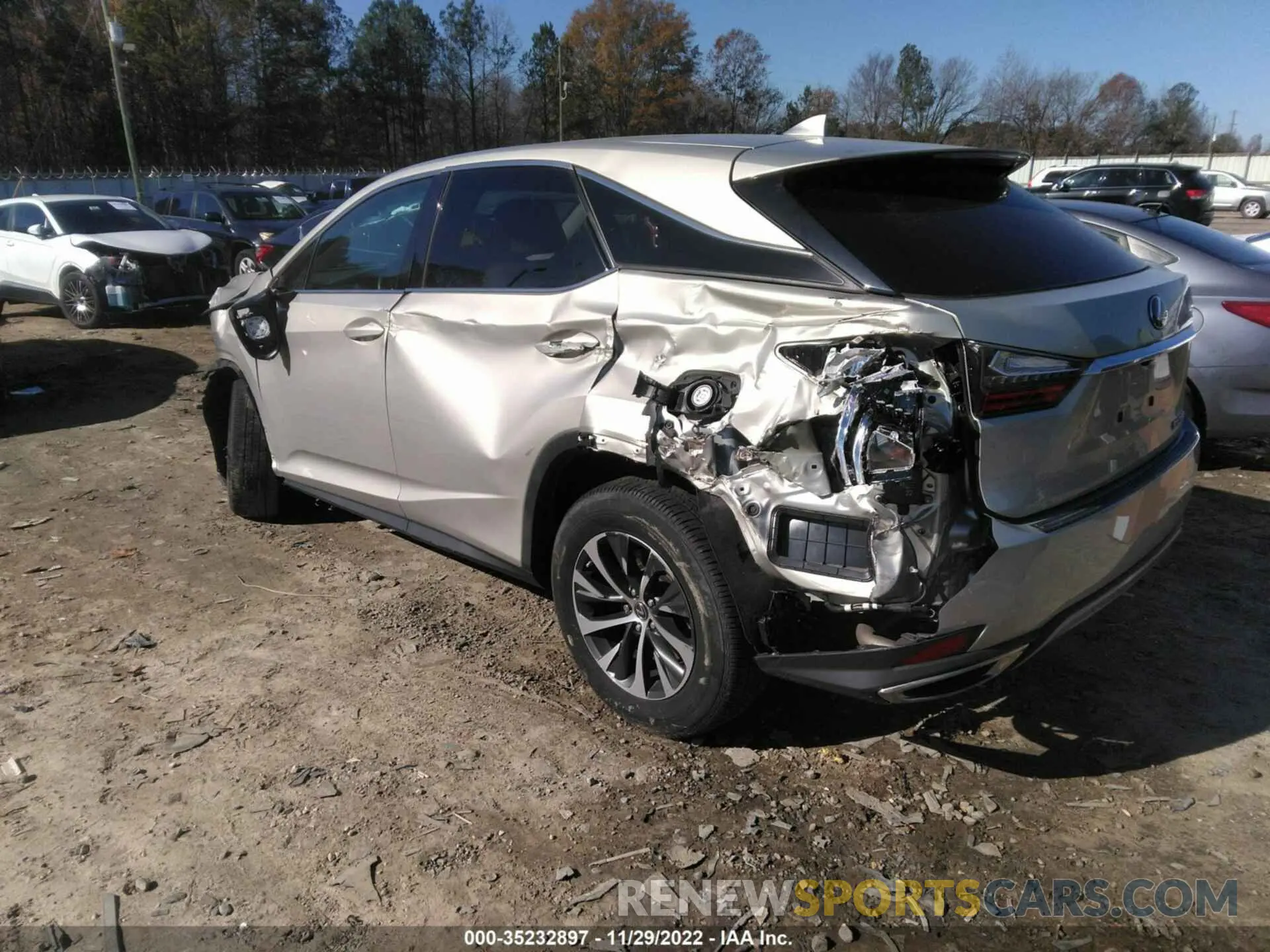 3 fotografías del automóvil dañado 2T2AZMAAXMC192883 LEXUS RX 2021