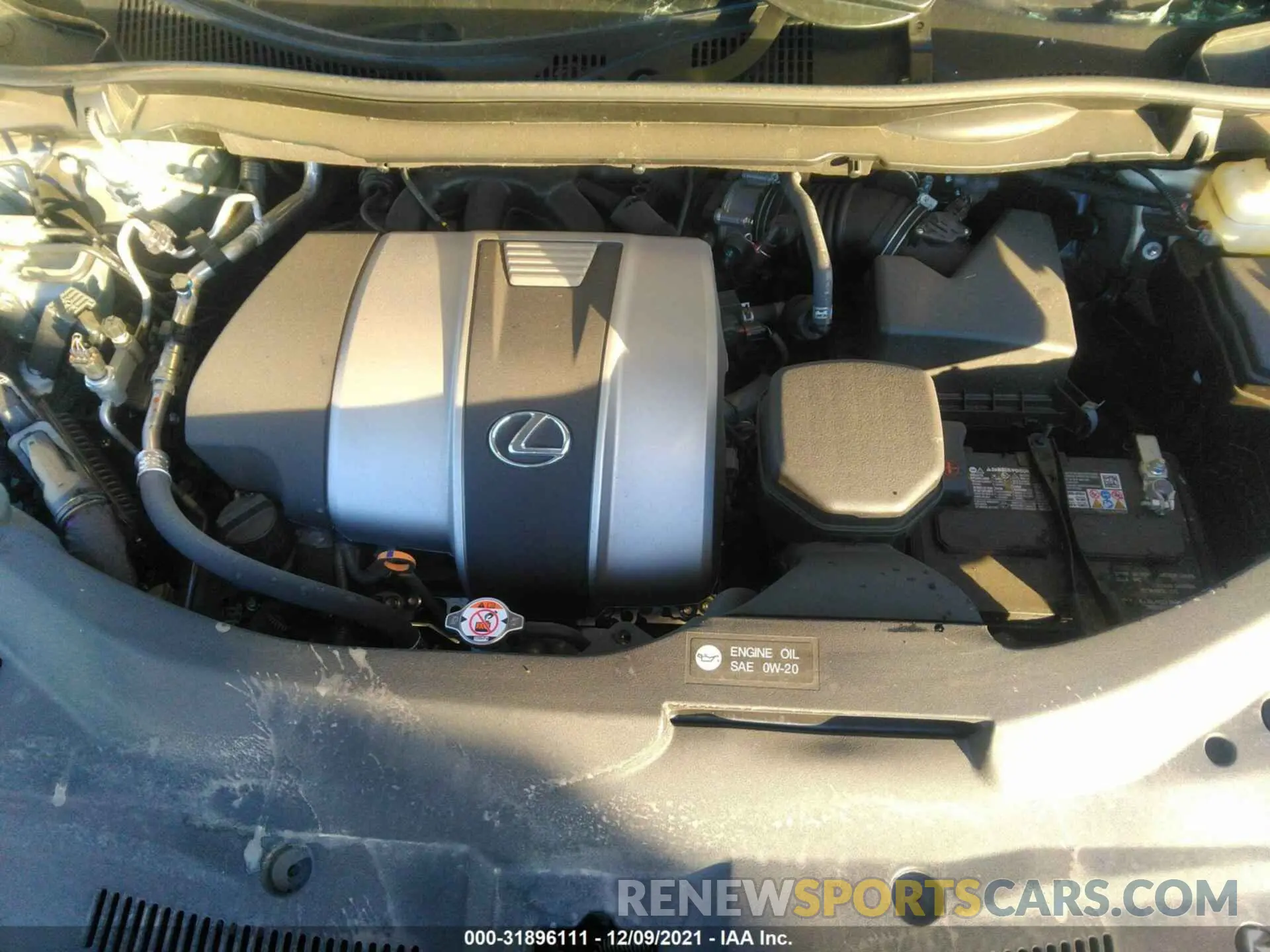 10 fotografías del automóvil dañado 2T2HZMAA0MC198285 LEXUS RX 2021