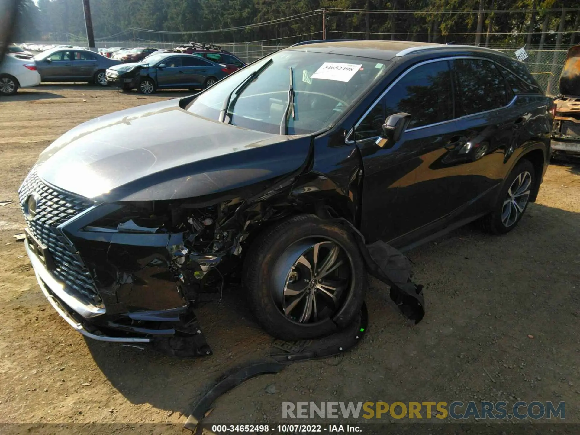 2 fotografías del automóvil dañado 2T2HZMAA0MC214730 LEXUS RX 2021
