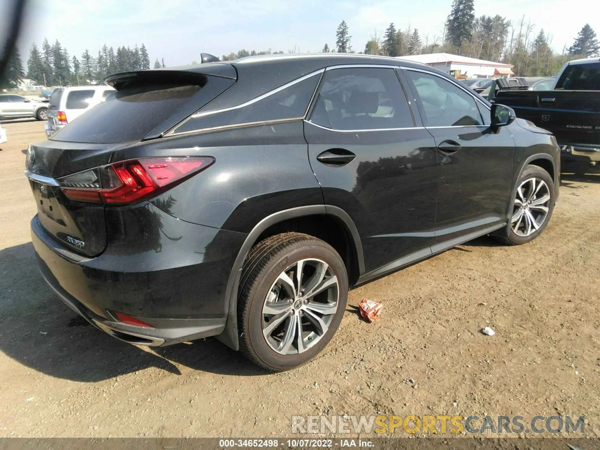 4 fotografías del automóvil dañado 2T2HZMAA0MC214730 LEXUS RX 2021