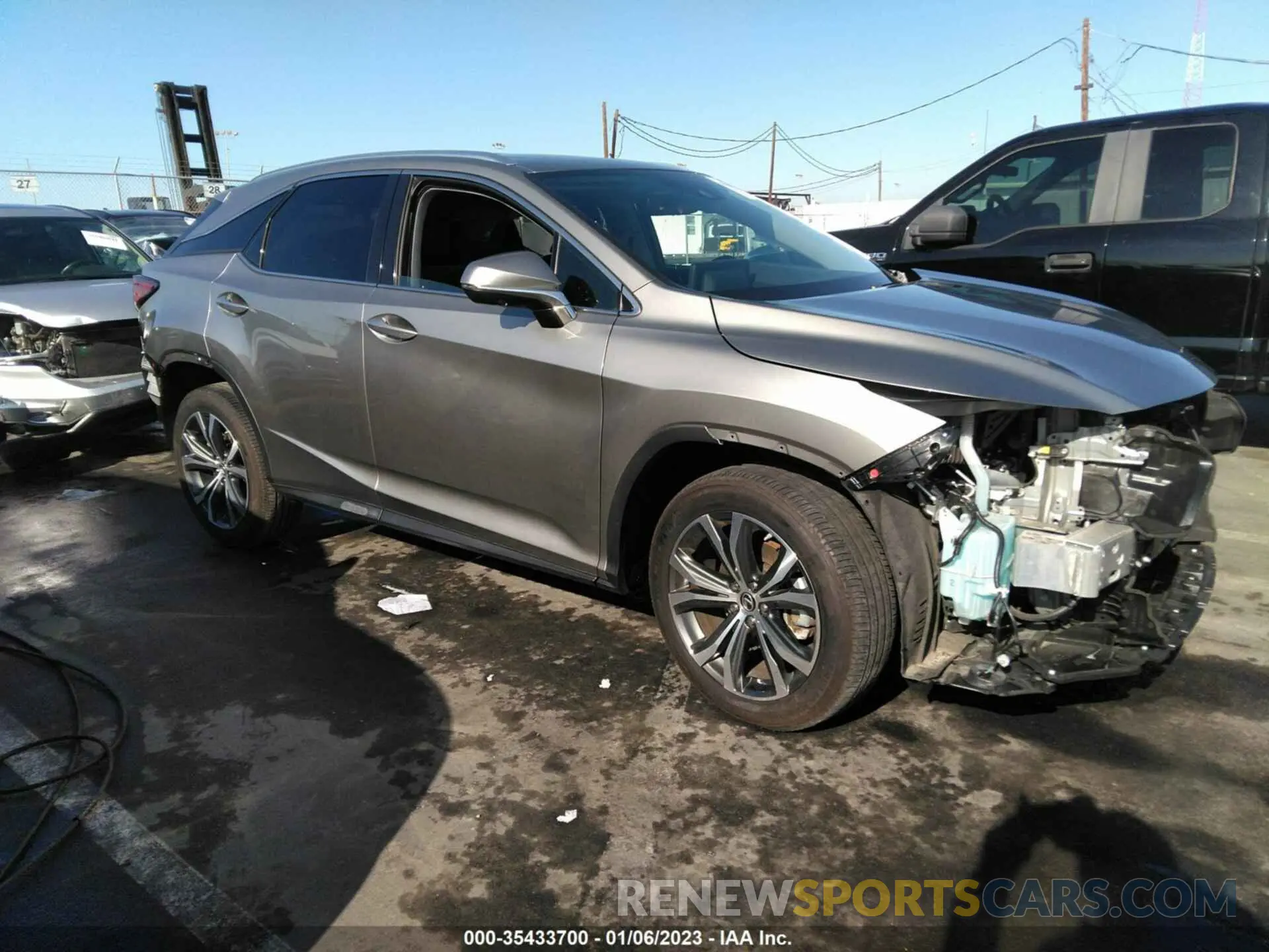 1 fotografías del automóvil dañado 2T2HZMAA4MC189900 LEXUS RX 2021