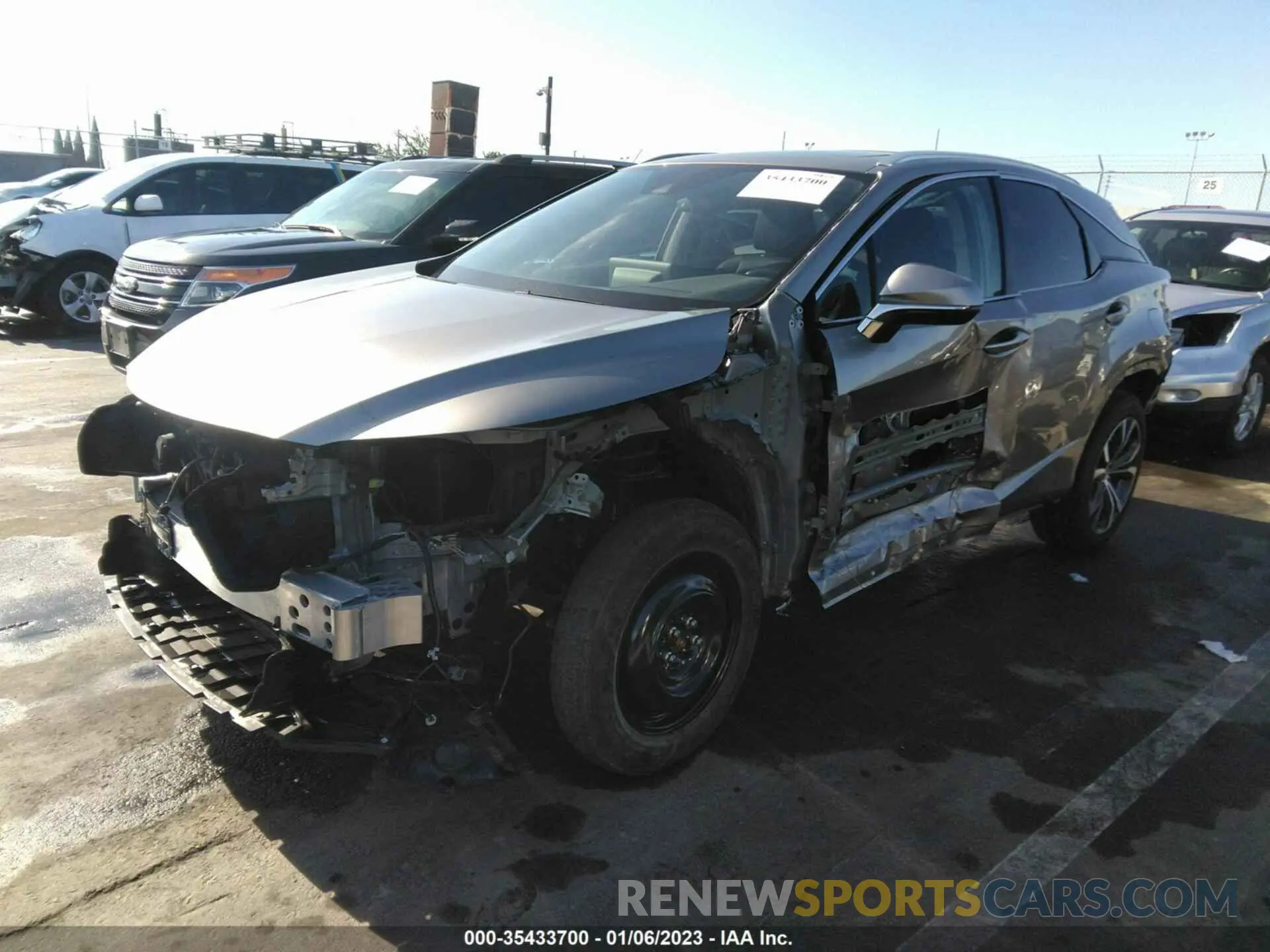 2 fotografías del automóvil dañado 2T2HZMAA4MC189900 LEXUS RX 2021
