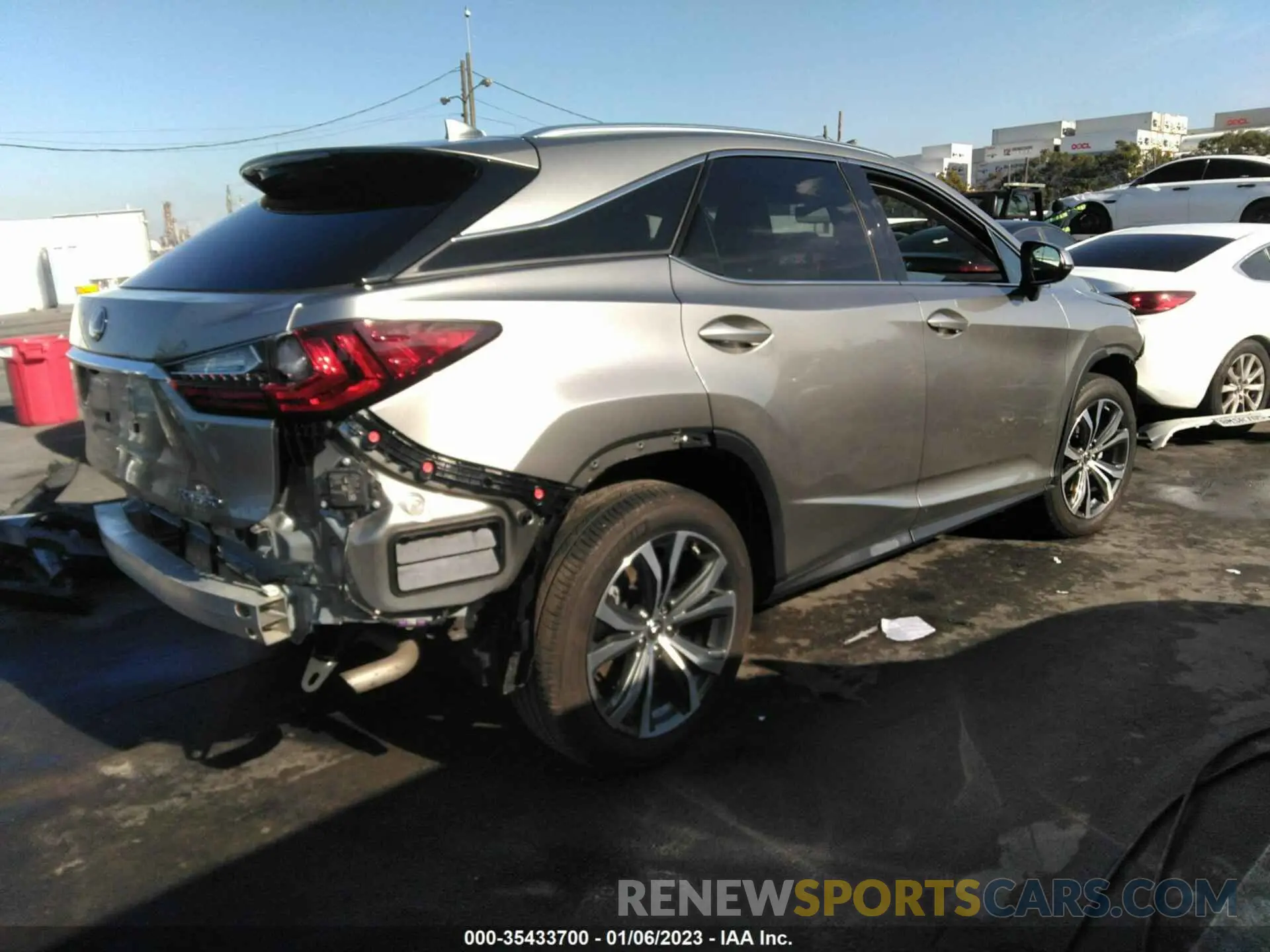 4 fotografías del automóvil dañado 2T2HZMAA4MC189900 LEXUS RX 2021