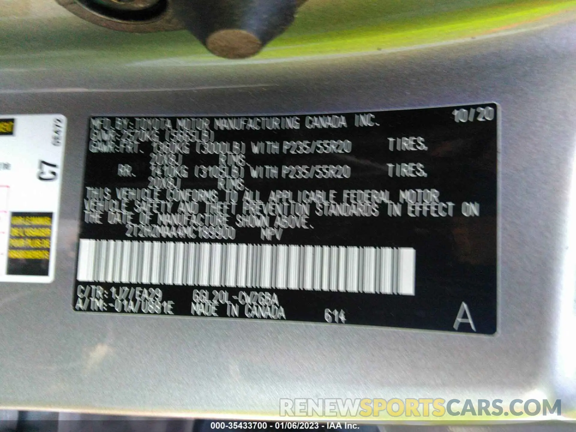 9 fotografías del automóvil dañado 2T2HZMAA4MC189900 LEXUS RX 2021