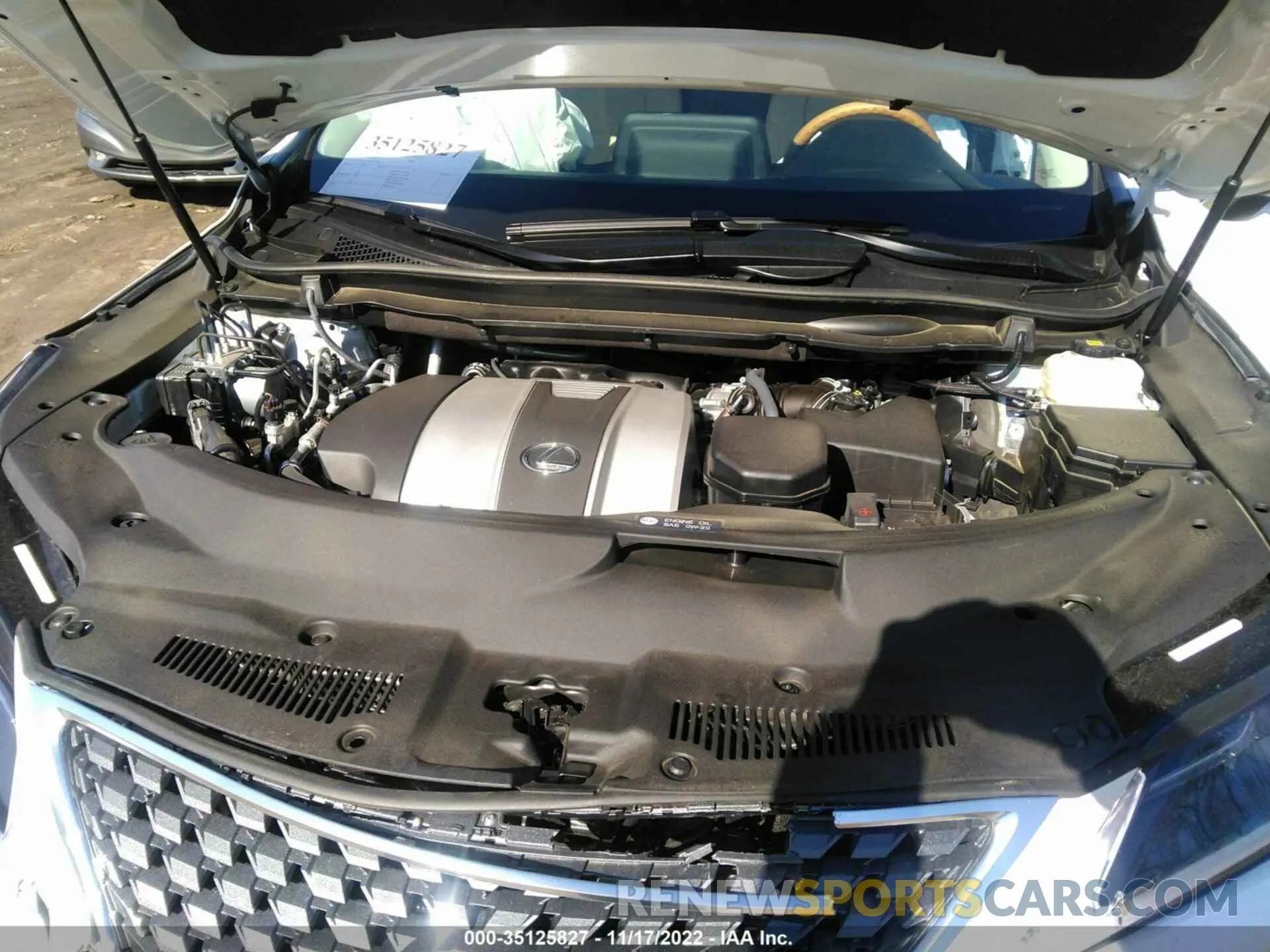 10 fotografías del automóvil dañado 2T2HZMAA5MC198377 LEXUS RX 2021