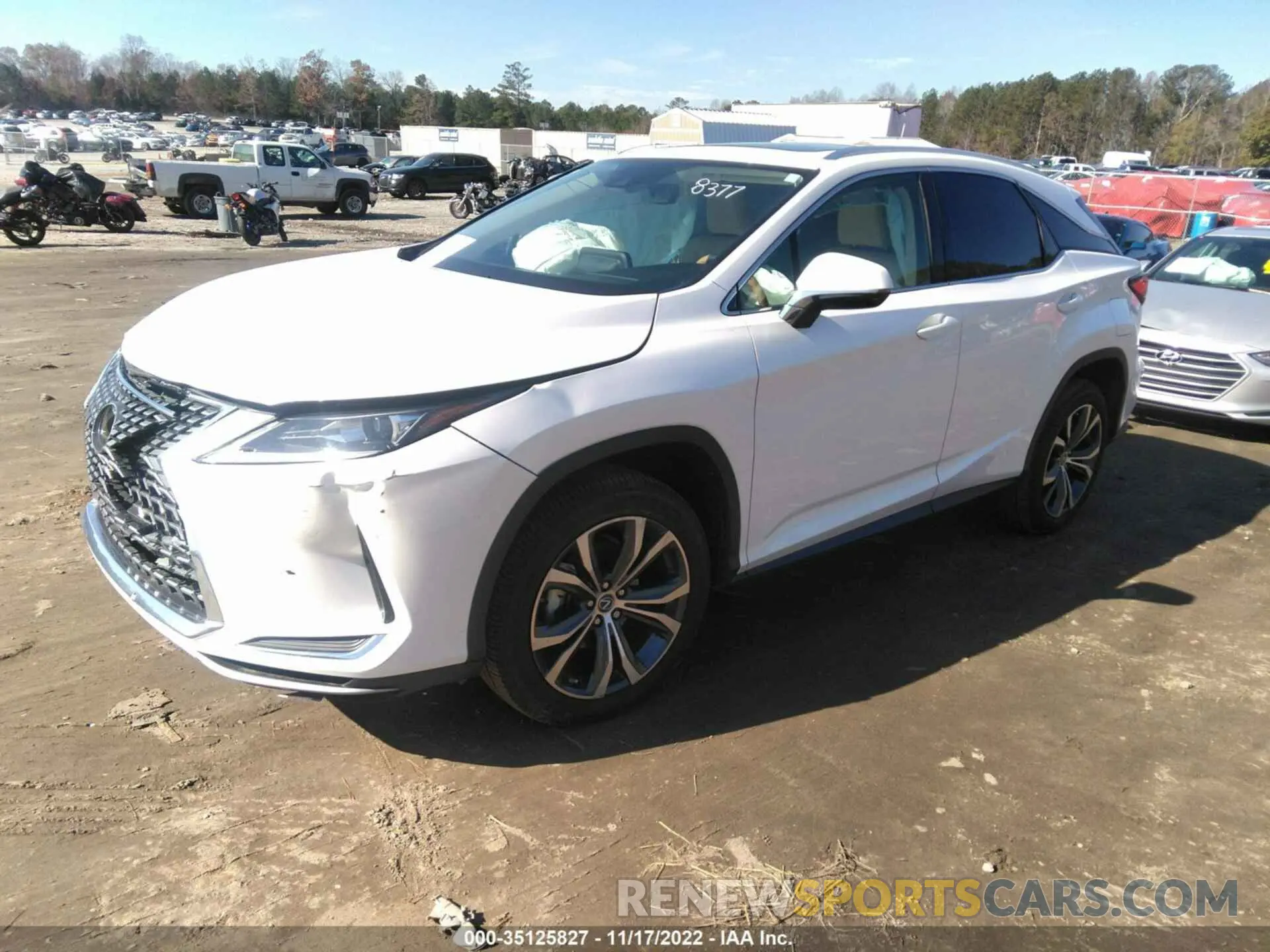 2 fotografías del automóvil dañado 2T2HZMAA5MC198377 LEXUS RX 2021