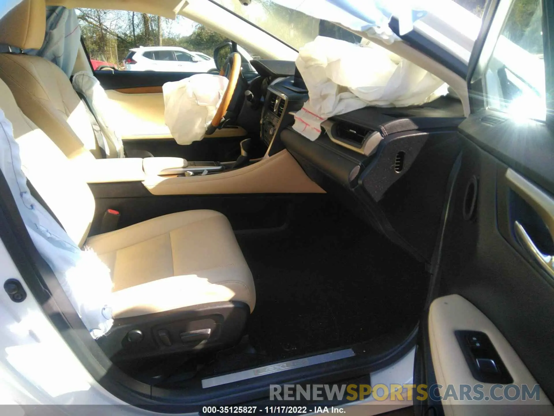 5 fotografías del automóvil dañado 2T2HZMAA5MC198377 LEXUS RX 2021