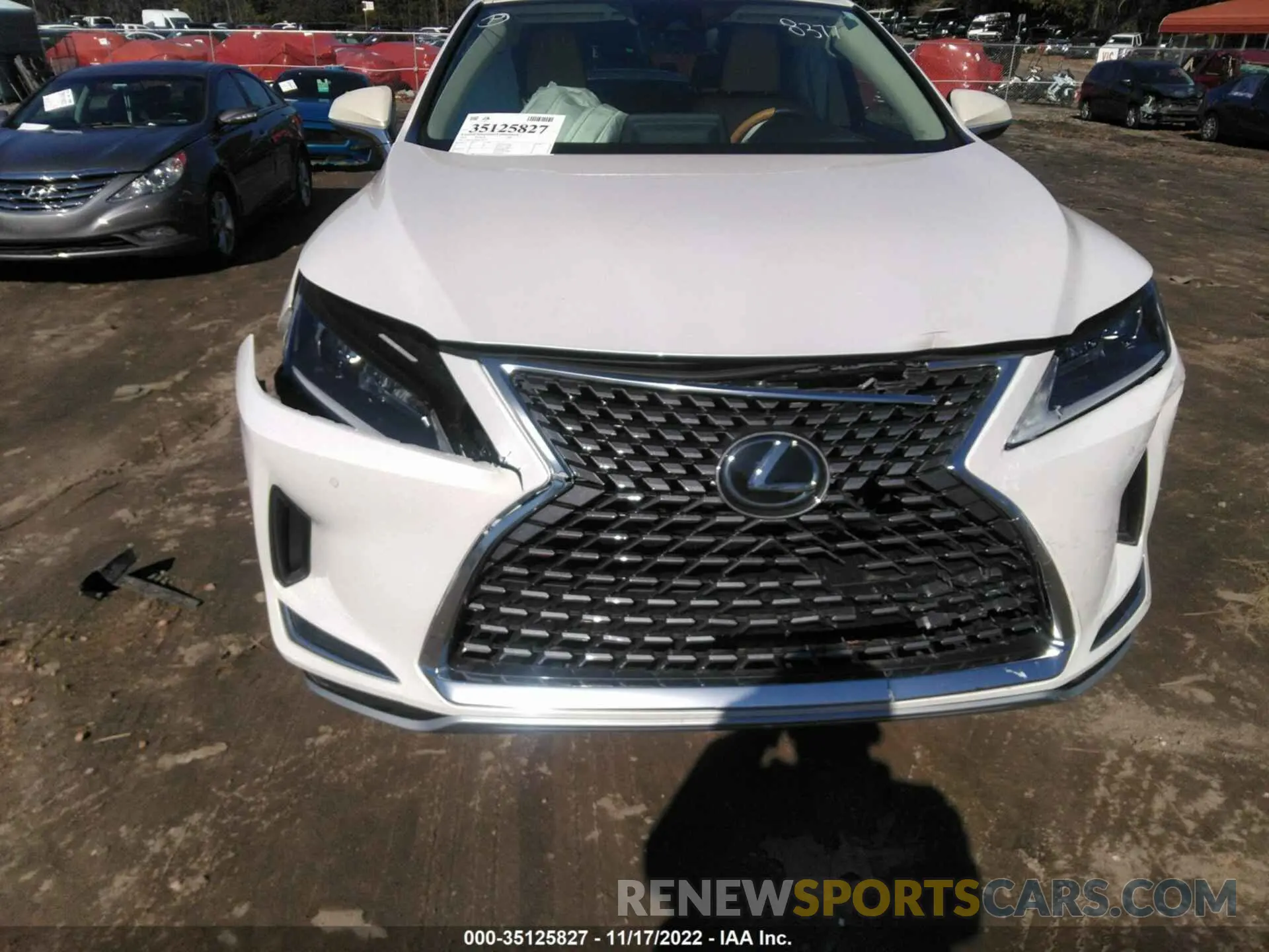 6 fotografías del automóvil dañado 2T2HZMAA5MC198377 LEXUS RX 2021
