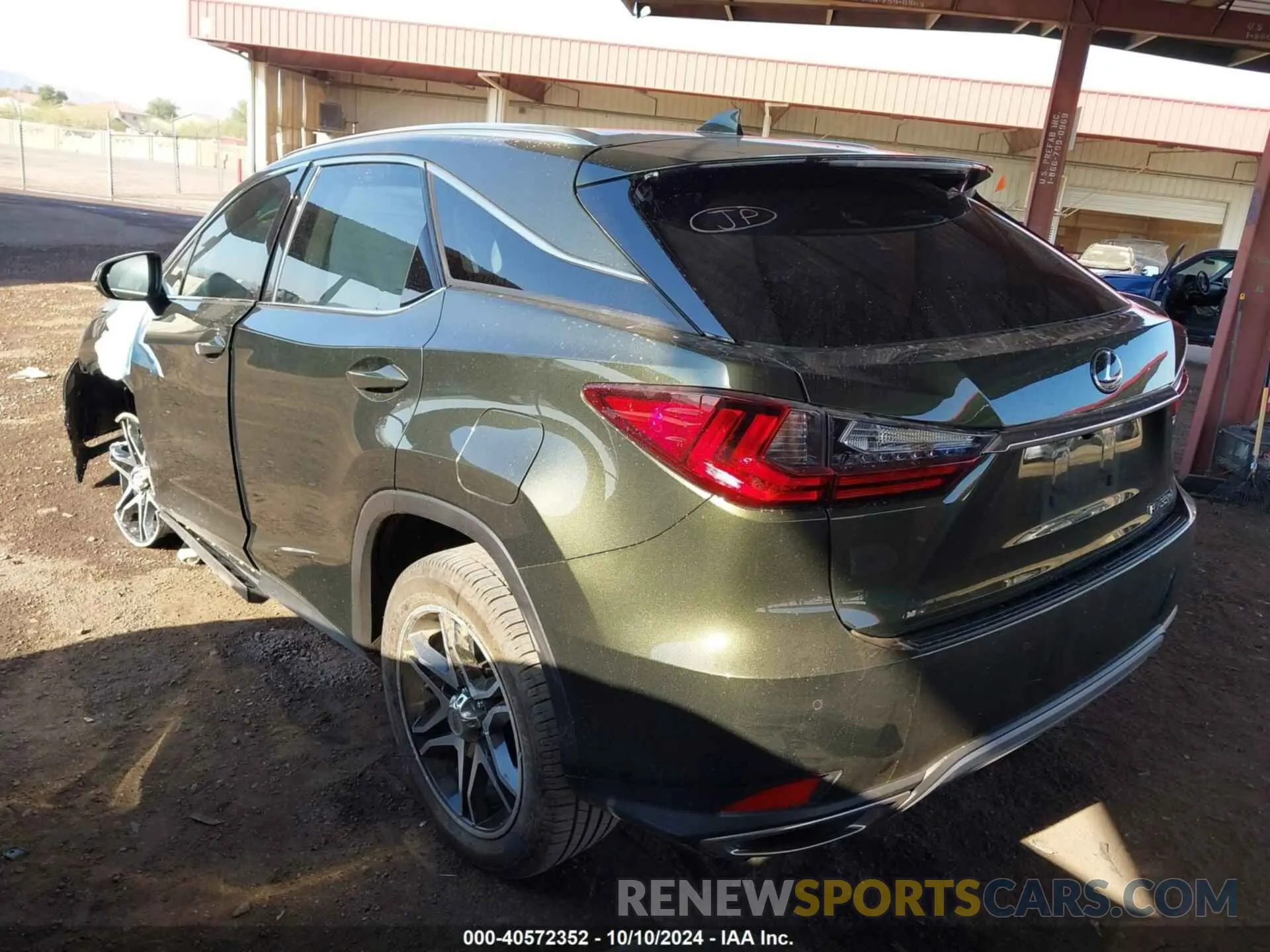 3 fotografías del automóvil dañado 2T2HZMAA5MC208406 LEXUS RX 2021