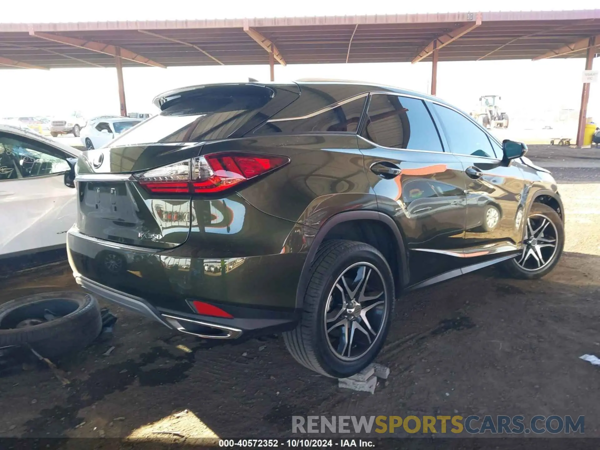 4 fotografías del automóvil dañado 2T2HZMAA5MC208406 LEXUS RX 2021
