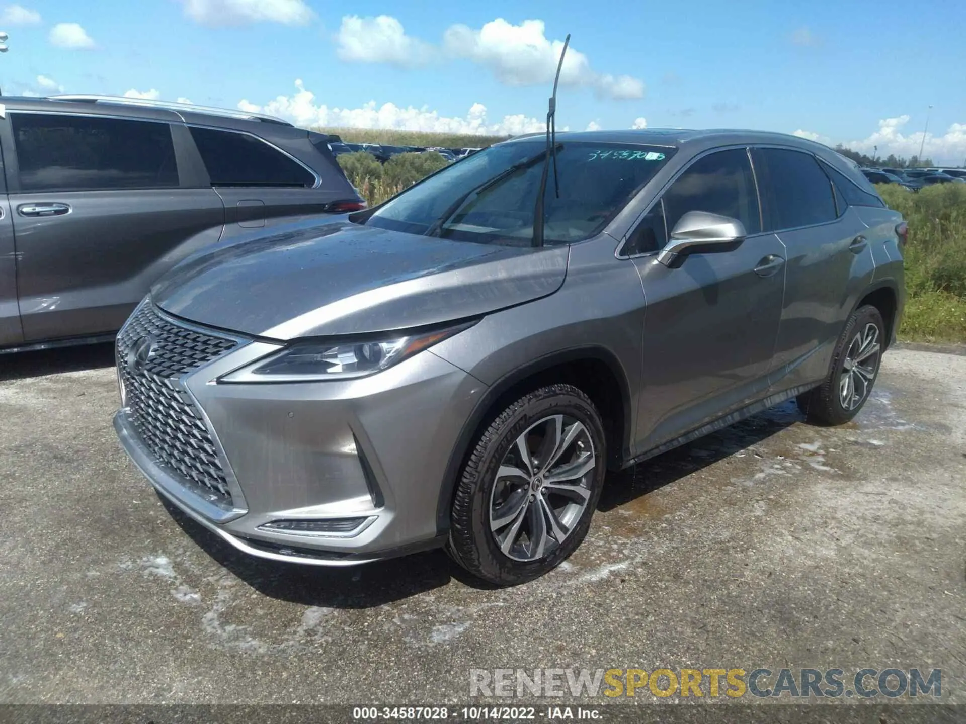 2 fotografías del automóvil dañado 2T2HZMAA8MC205547 LEXUS RX 2021