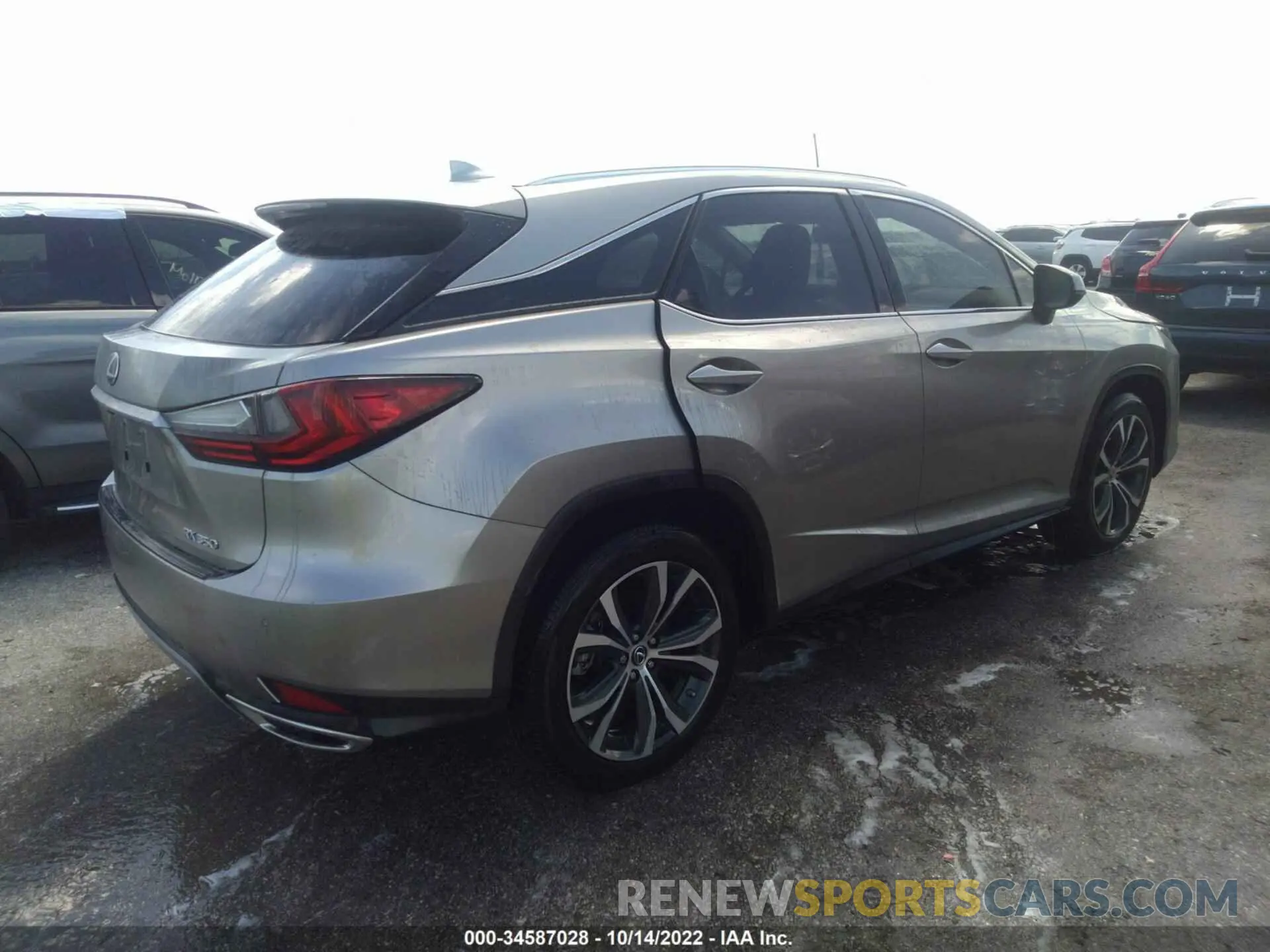 4 fotografías del automóvil dañado 2T2HZMAA8MC205547 LEXUS RX 2021