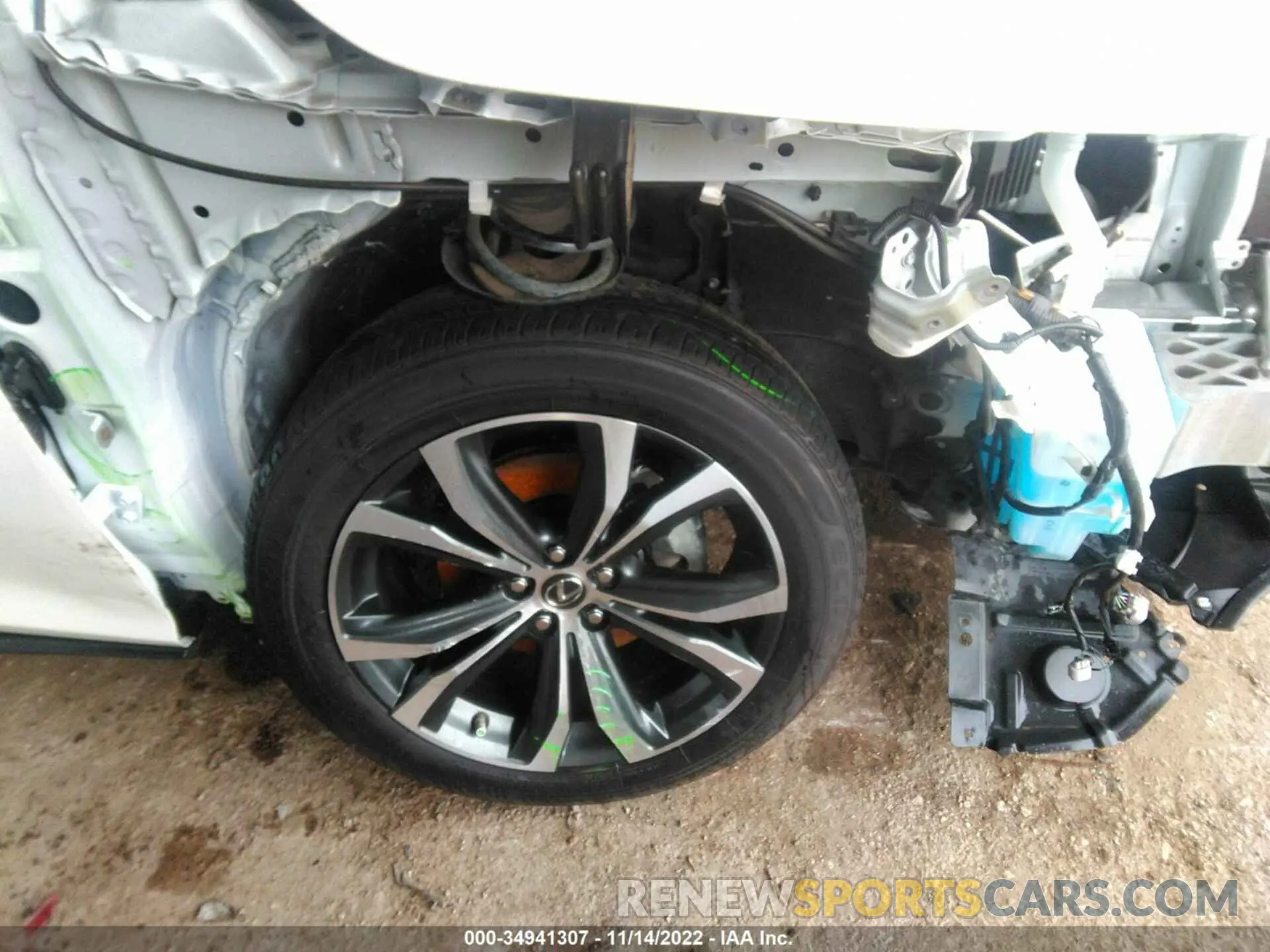 14 fotografías del automóvil dañado 2T2HZMAA9MC199323 LEXUS RX 2021