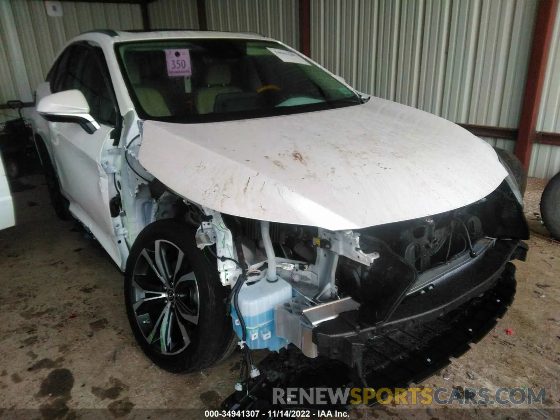 6 fotografías del automóvil dañado 2T2HZMAA9MC199323 LEXUS RX 2021