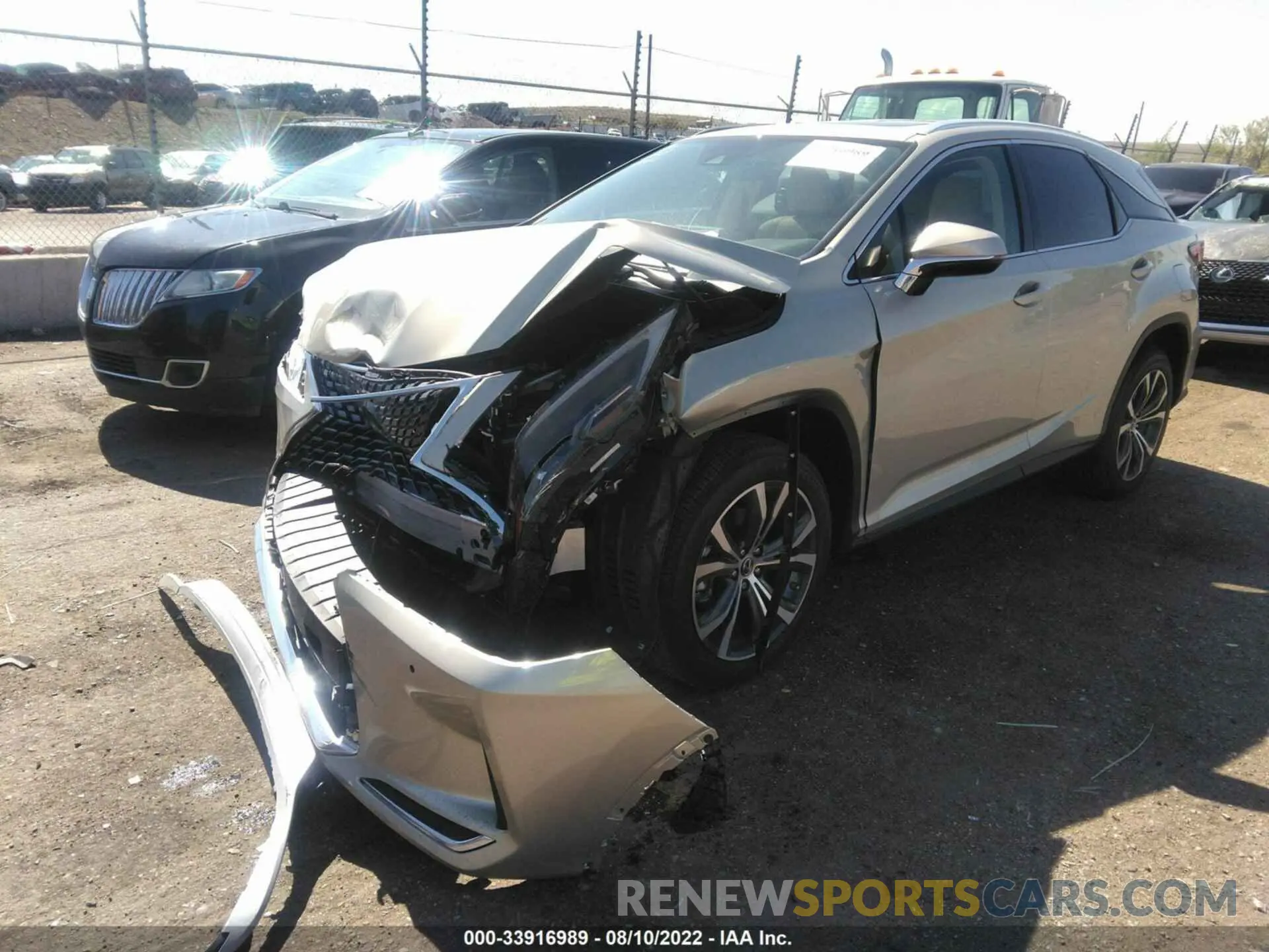 2 fotografías del automóvil dañado 2T2HZMAA9MC215326 LEXUS RX 2021