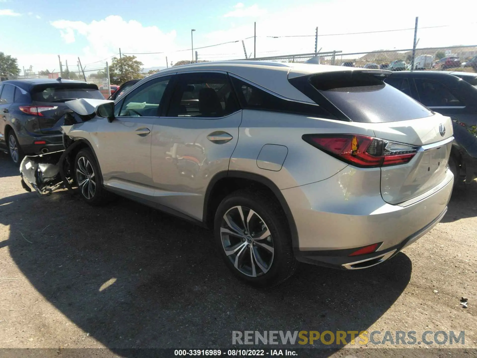 3 fotografías del automóvil dañado 2T2HZMAA9MC215326 LEXUS RX 2021
