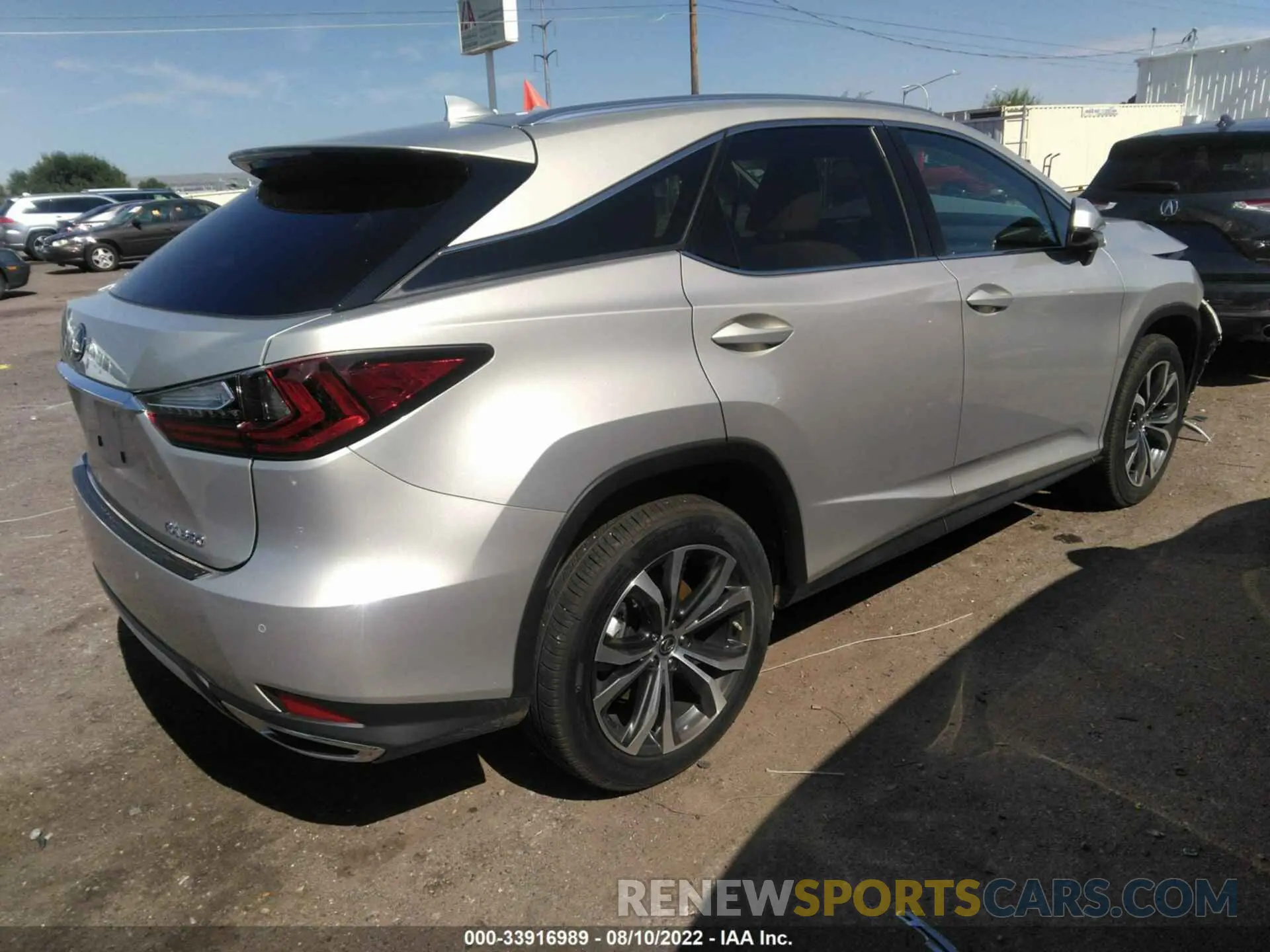 4 fotografías del automóvil dañado 2T2HZMAA9MC215326 LEXUS RX 2021