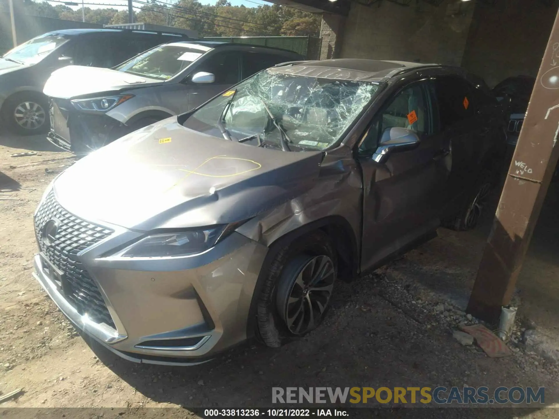 2 fotografías del automóvil dañado 2T2HZMDA8MC275173 LEXUS RX 2021
