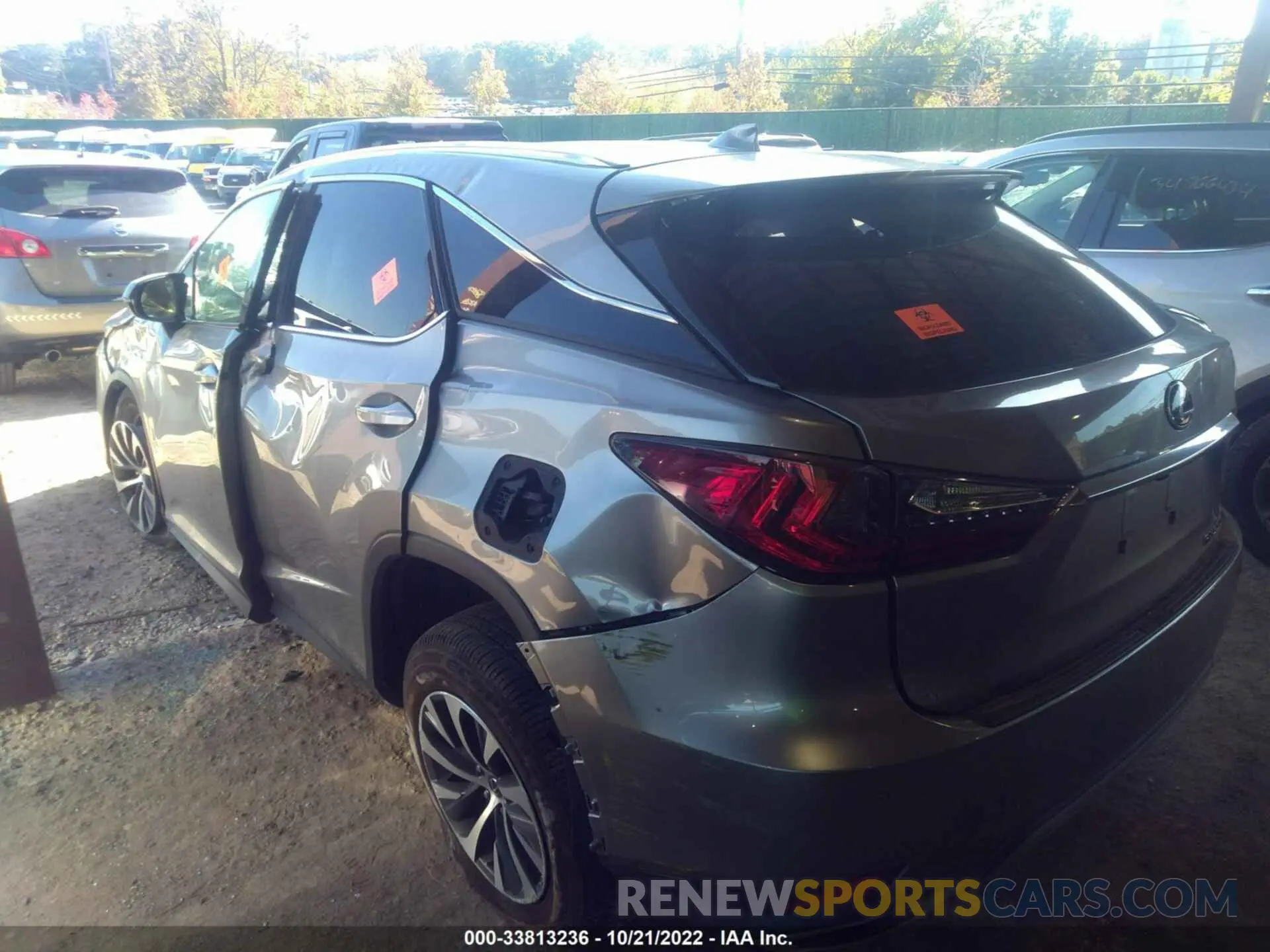 3 fotografías del automóvil dañado 2T2HZMDA8MC275173 LEXUS RX 2021