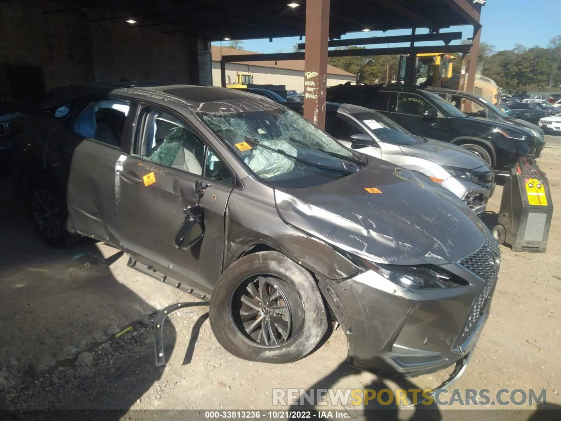 6 fotografías del automóvil dañado 2T2HZMDA8MC275173 LEXUS RX 2021