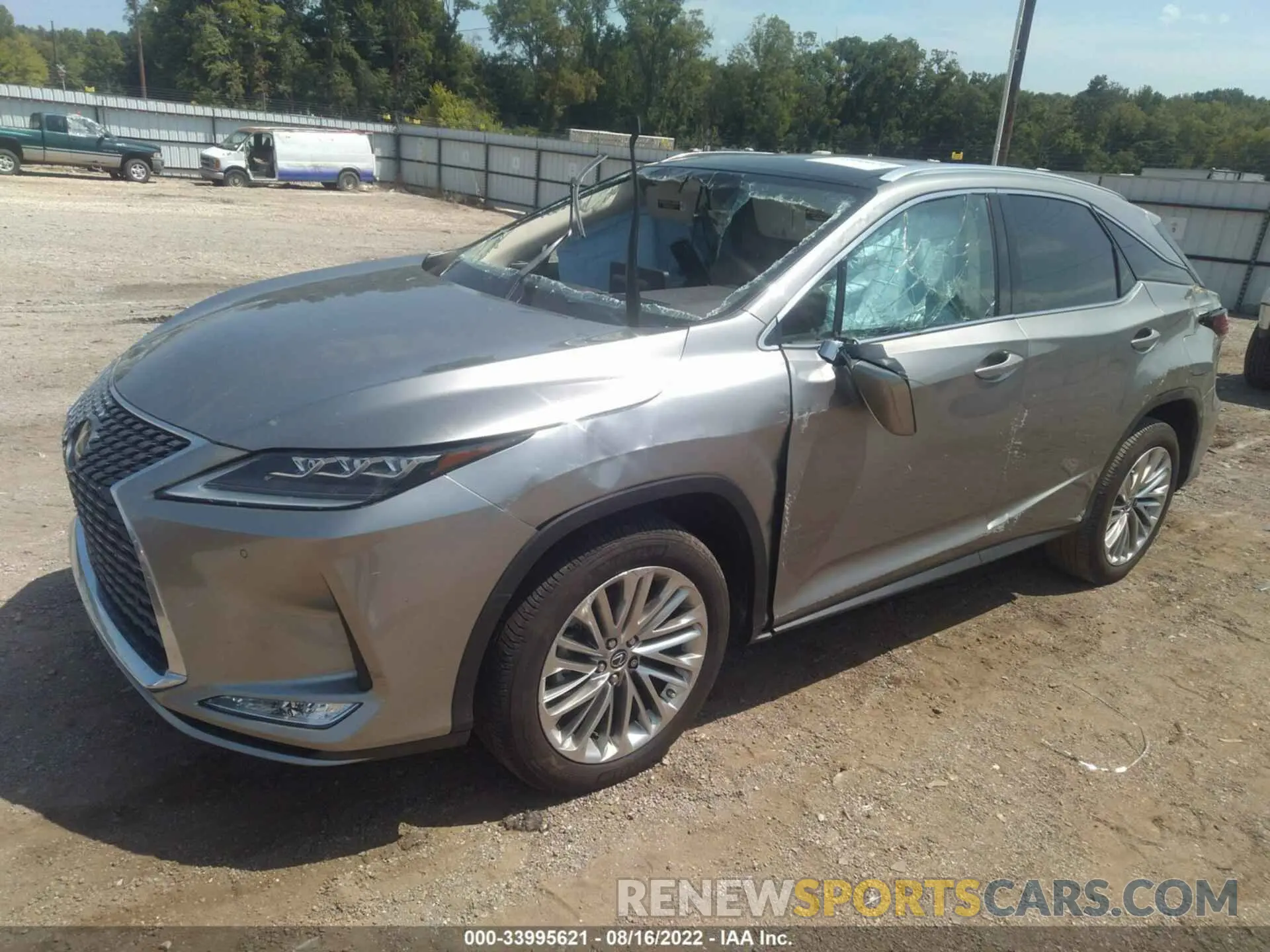 2 fotografías del automóvil dañado 2T2JZMAAXMC195993 LEXUS RX 2021