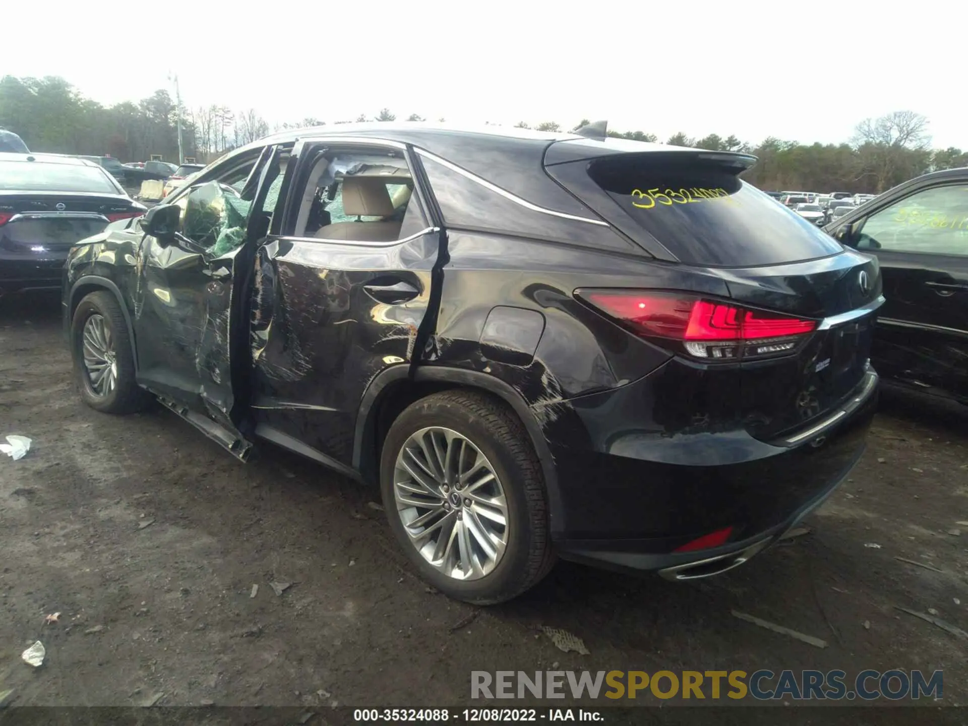 3 fotografías del automóvil dañado 2T2JZMDA1MC270043 LEXUS RX 2021