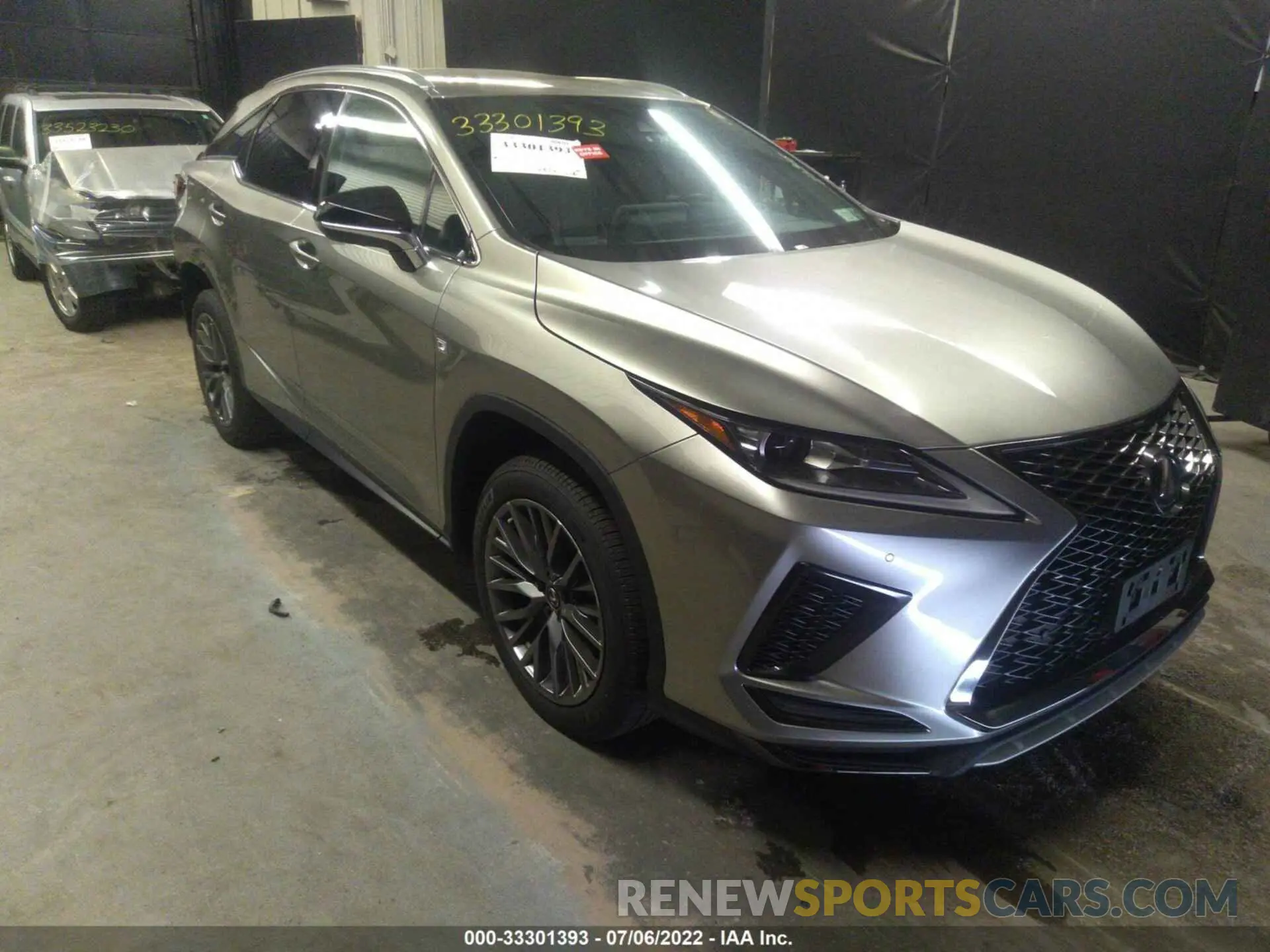 1 fotografías del automóvil dañado 2T2SZMDAXMC299030 LEXUS RX 2021