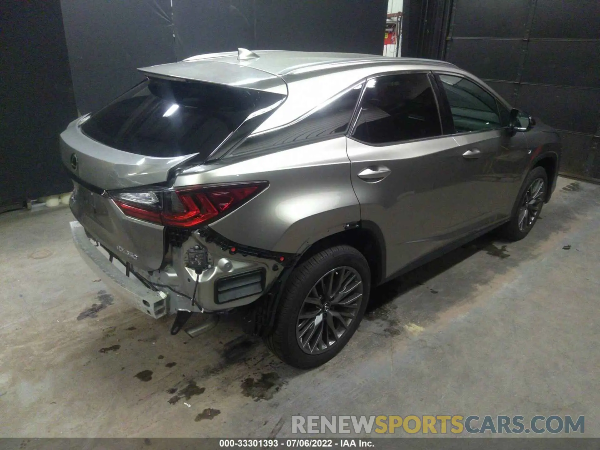 4 fotografías del automóvil dañado 2T2SZMDAXMC299030 LEXUS RX 2021