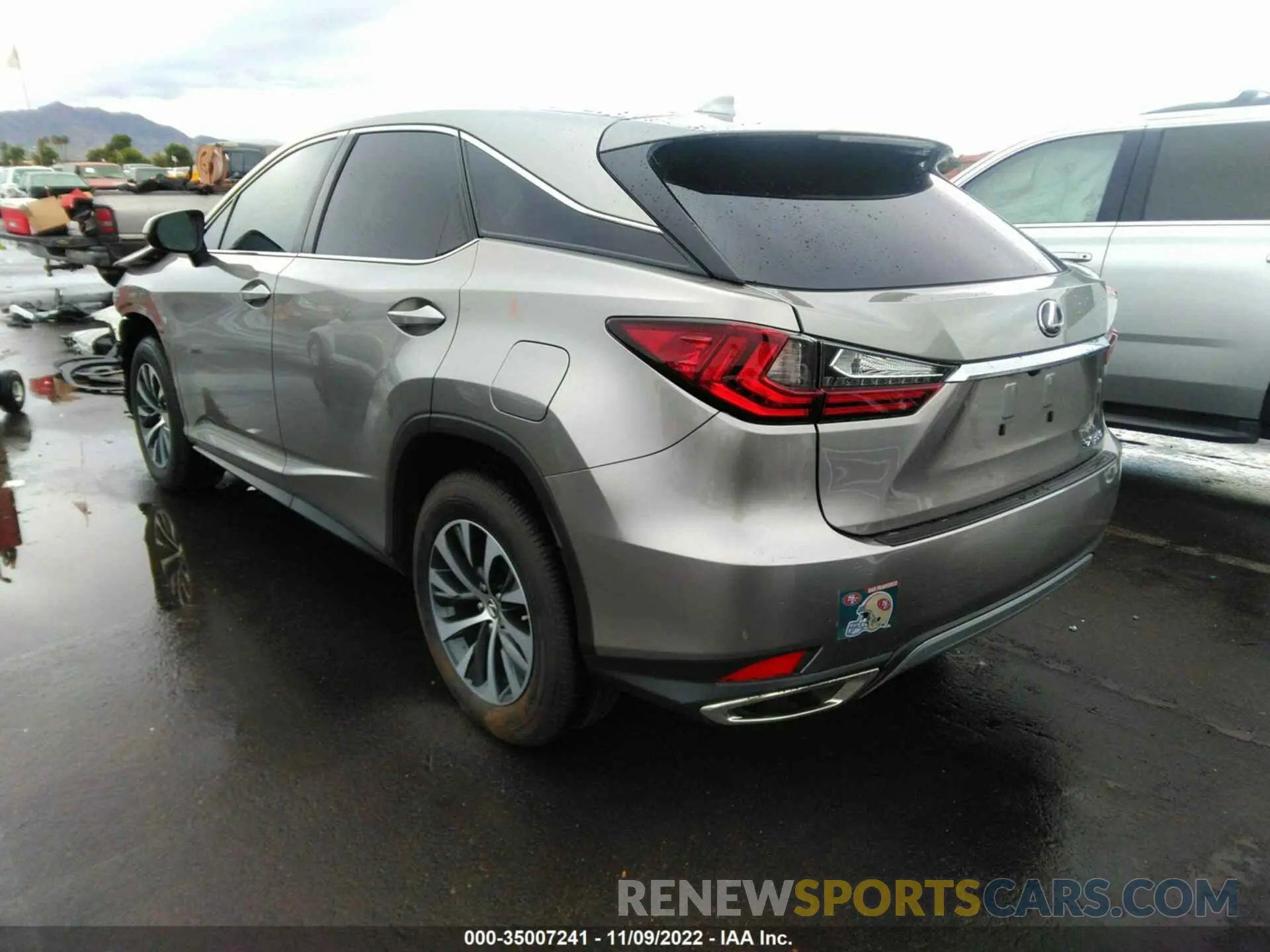 3 fotografías del automóvil dañado 2T2AZMAA3NC237258 LEXUS RX 2022