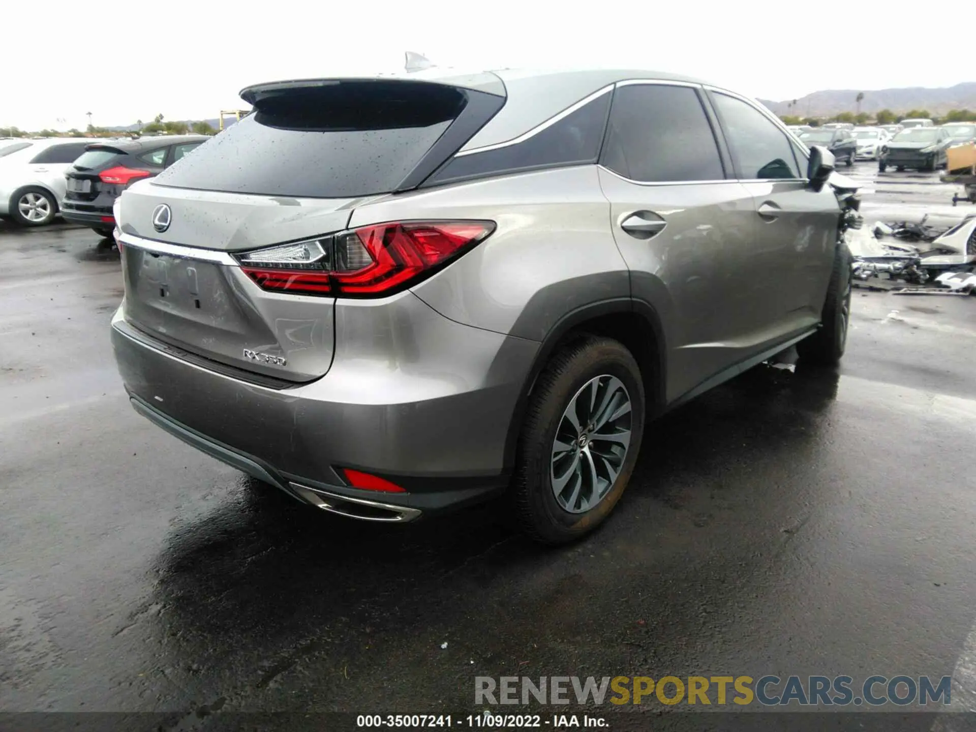 4 fotografías del automóvil dañado 2T2AZMAA3NC237258 LEXUS RX 2022