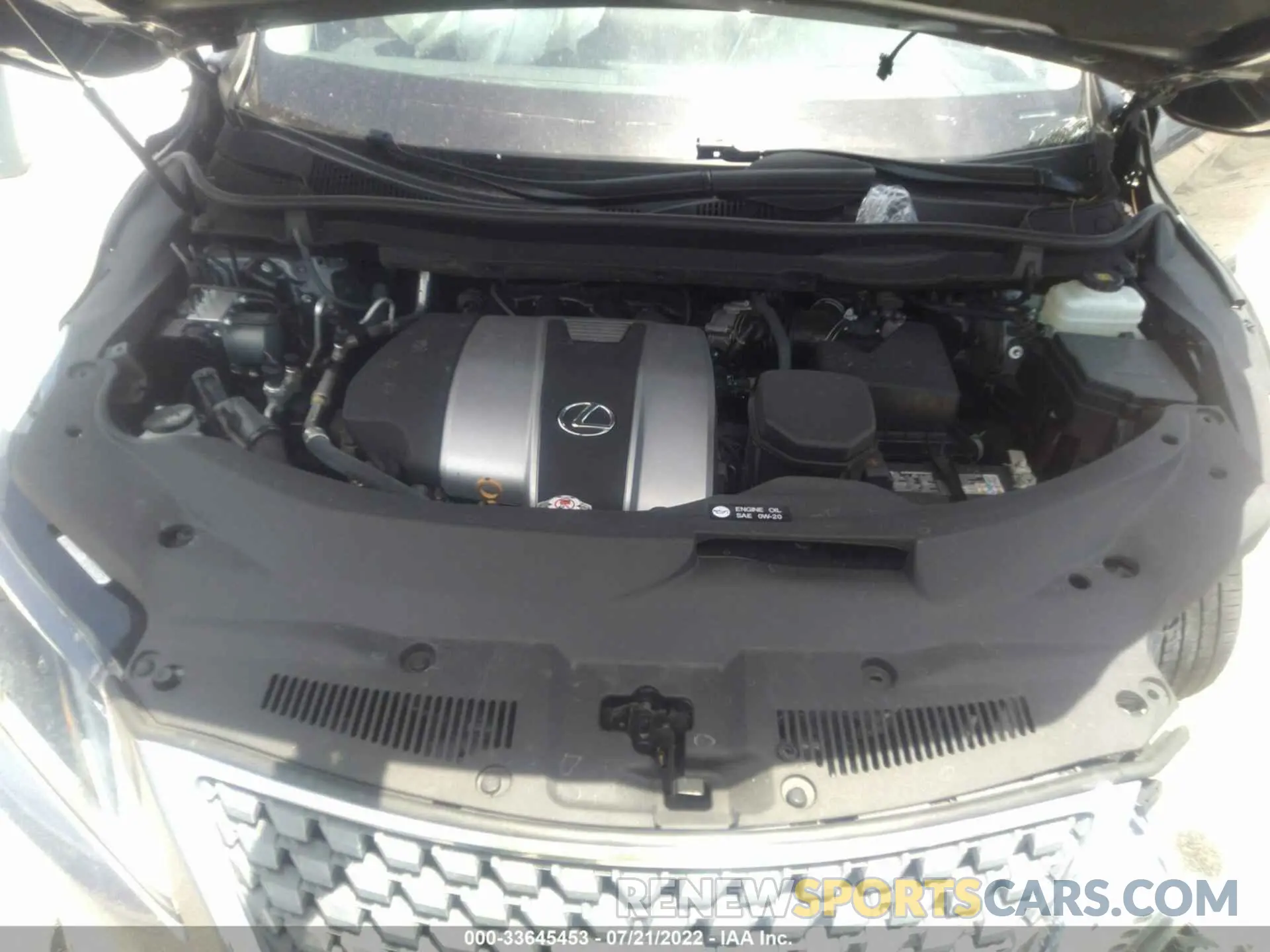 10 fotografías del automóvil dañado 2T2AZMAAXNC232378 LEXUS RX 2022