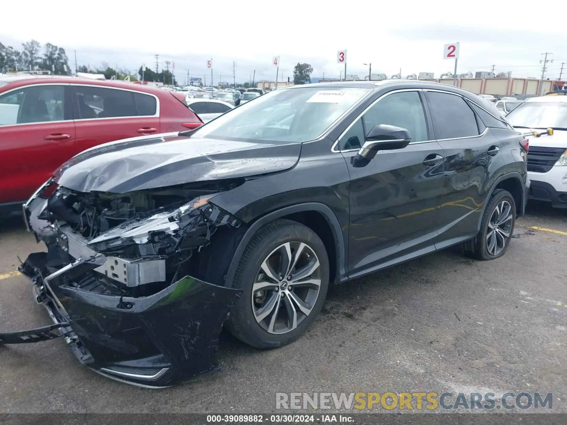 2 fotografías del automóvil dañado 2T2HZMAA7NC219439 LEXUS RX 2022