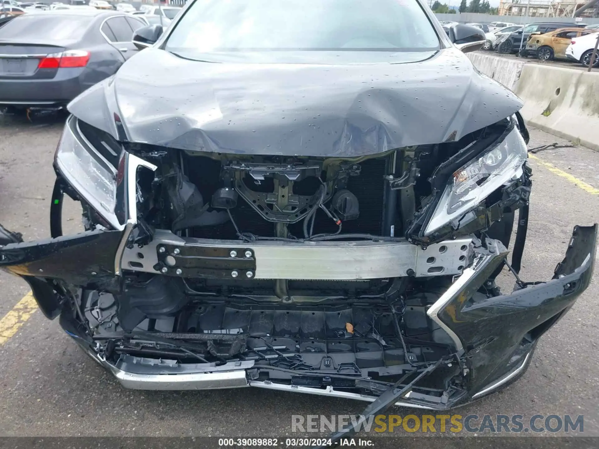 6 fotografías del automóvil dañado 2T2HZMAA7NC219439 LEXUS RX 2022