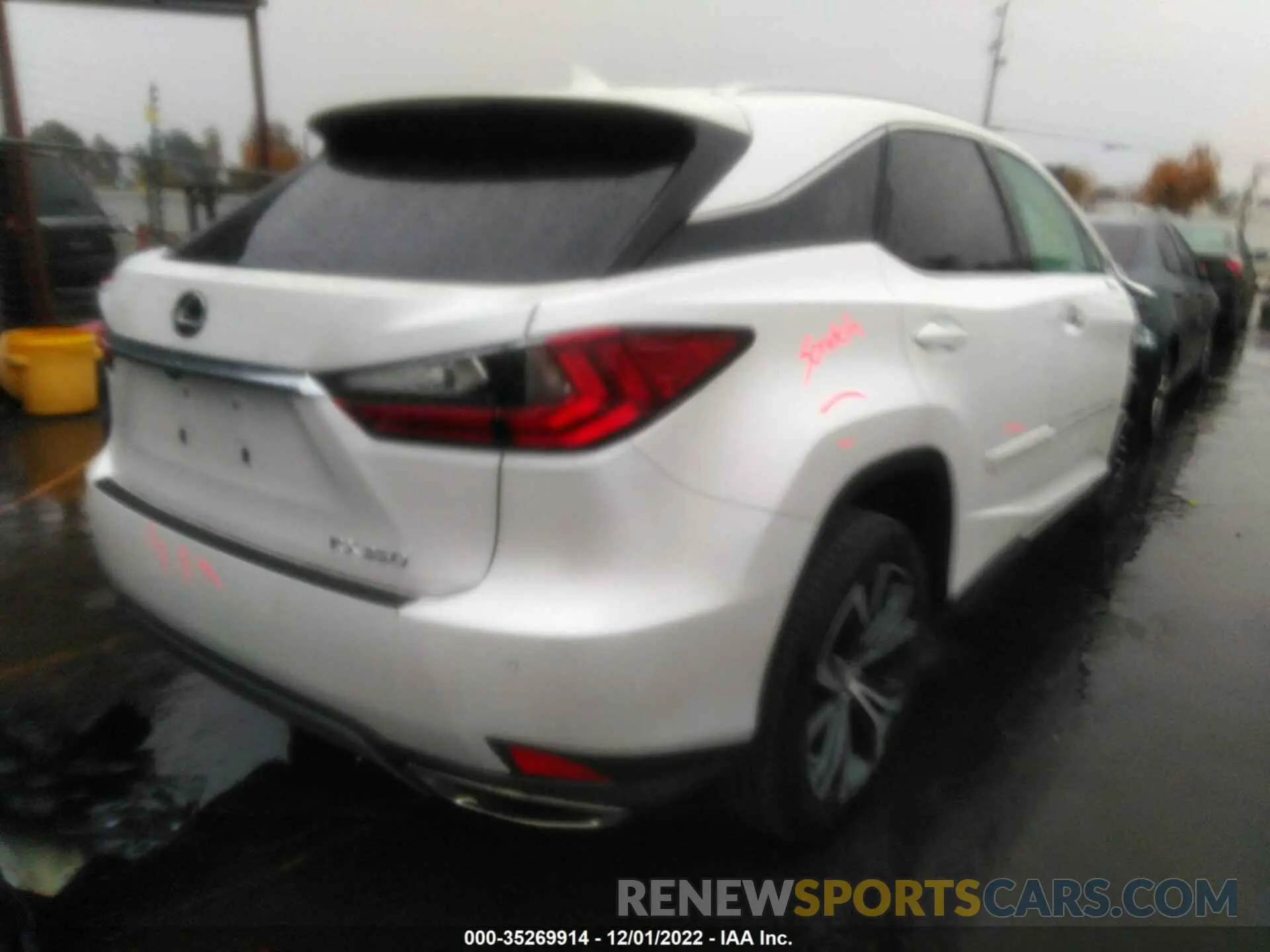 4 fotografías del automóvil dañado 2T2HZMDA3NC334602 LEXUS RX 2022